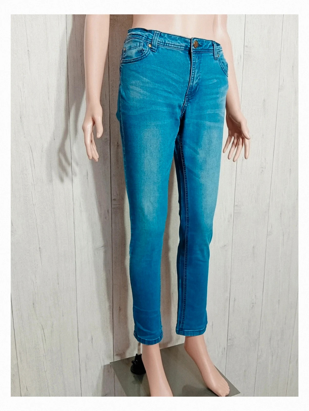 Jeans Mosquitos femme taille haute - taille L/40 - couleur bleu – Mosquitos – taille L / 40 / 12 4