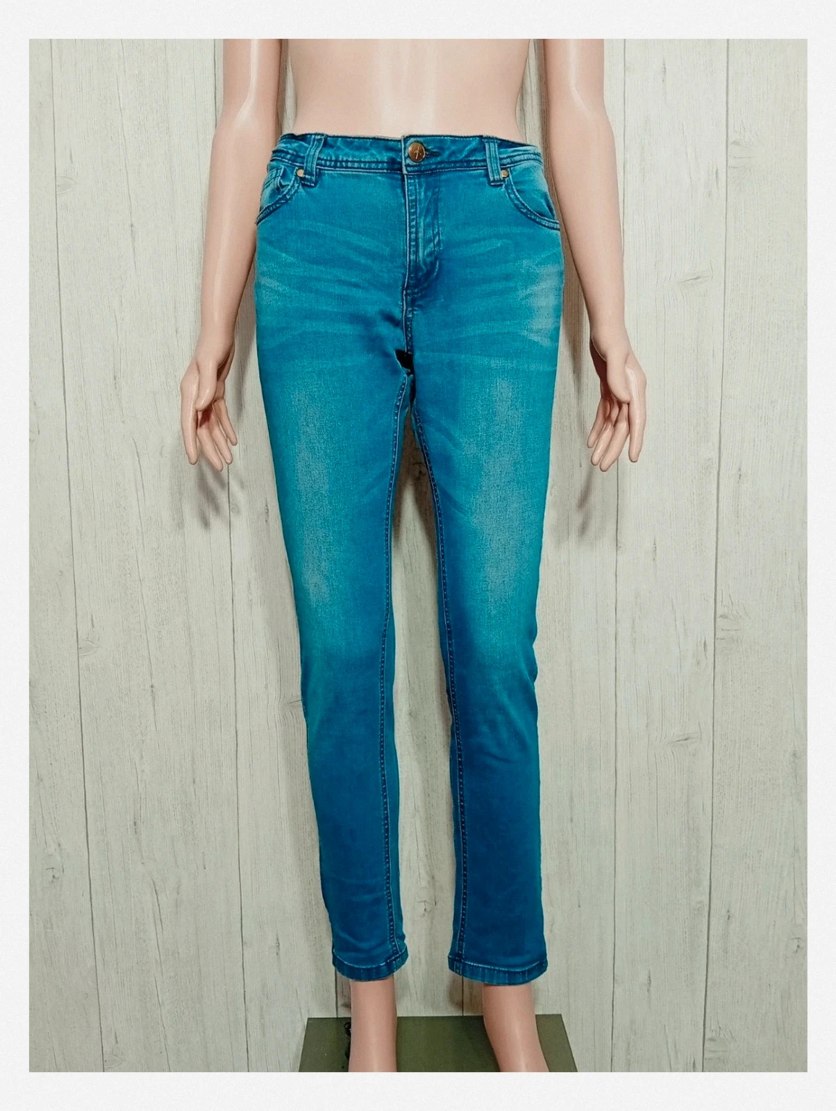 Jeans Mosquitos femme taille haute - taille L/40 - couleur bleu