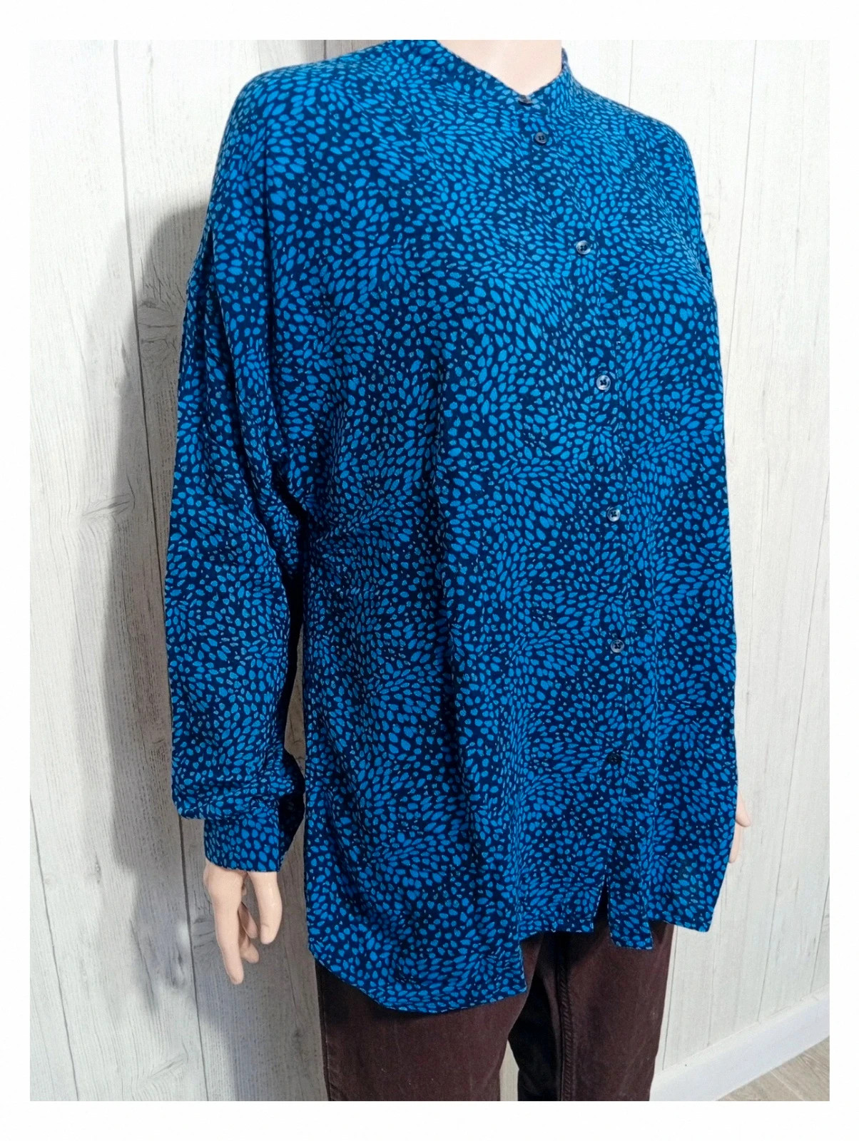 Chemisier Esprit femme - taille L/40 - couleur bleu et marine – Esprit – taille L / 40 / 12 4
