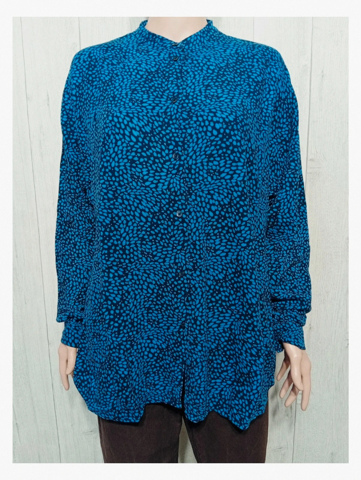 Chemisier Esprit femme - taille L/40 - couleur bleu et marine