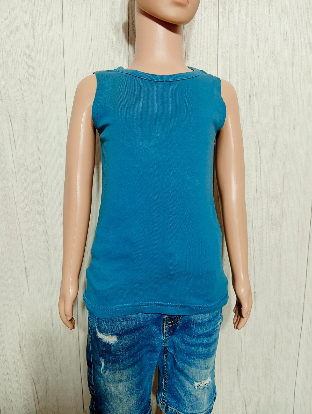 Débardeur garcon - taille 5 ans (108/113 cm) - Kiabi - couleur bleu – Kiabi – taille 5 ans / 110 cm