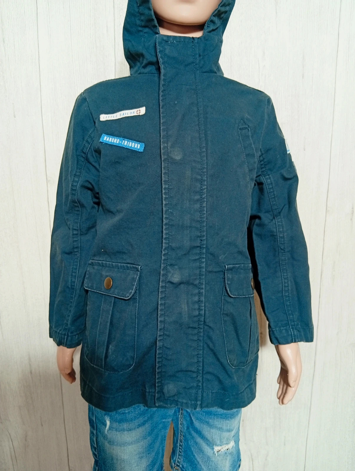 Parkas a capuche garçon - taille 5 ans (108/113 cm) - Kiabi - couleur marine – Kiabi – taille 5 ans / 110 cm 3