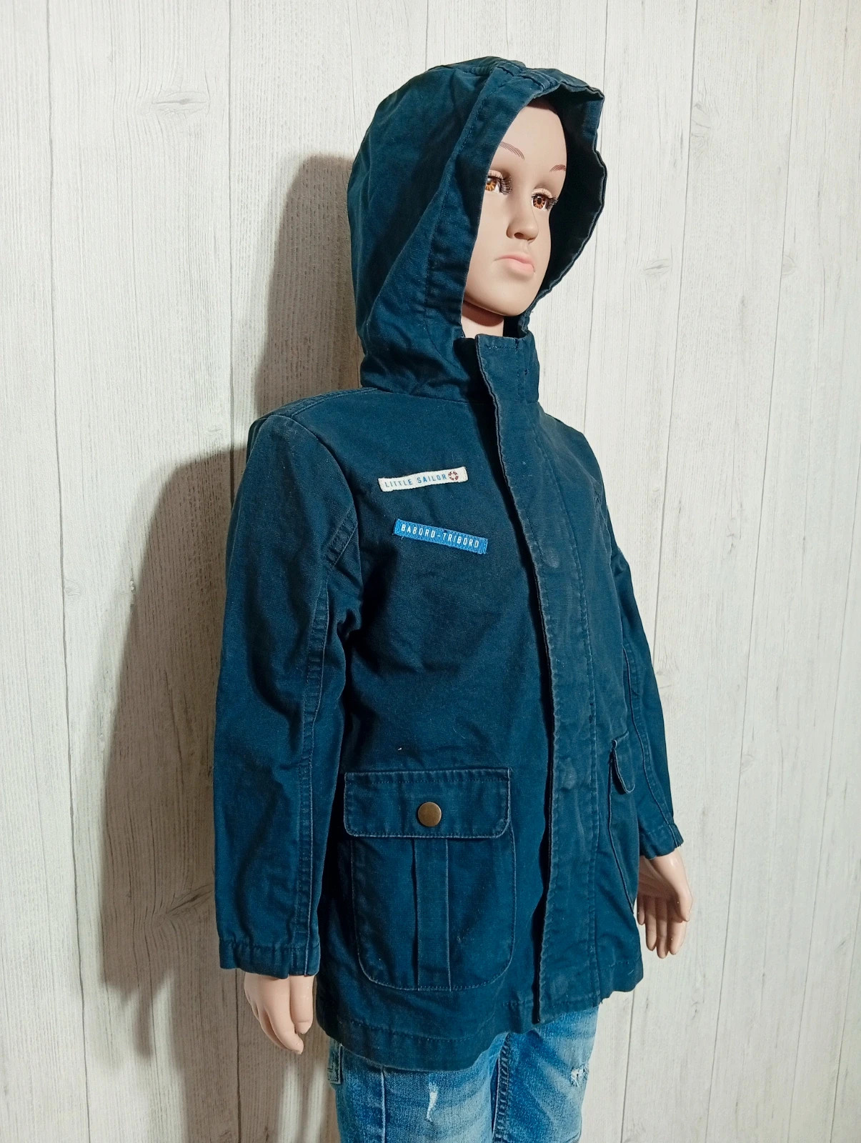 Parkas a capuche garçon - taille 5 ans (108/113 cm) - Kiabi - couleur marine – Kiabi – taille 5 ans / 110 cm 4