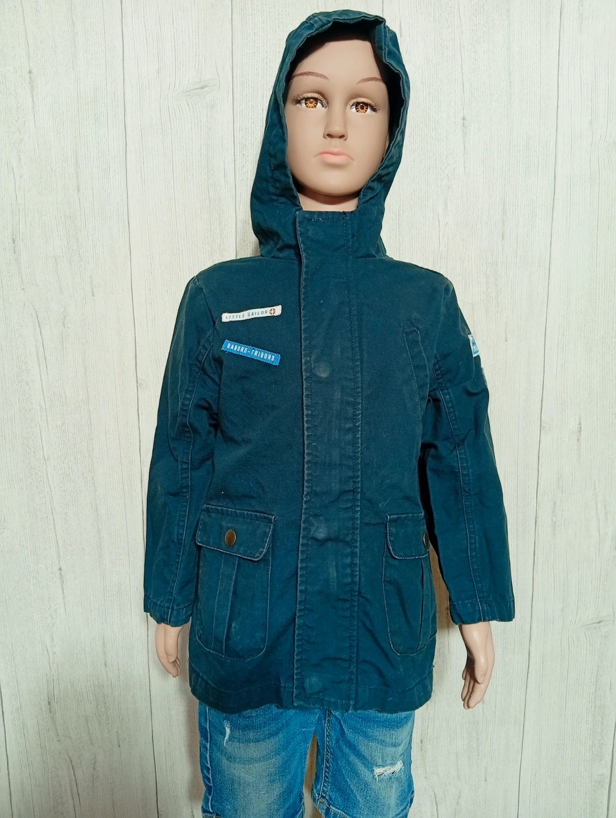 Parkas a capuche garçon - taille 5 ans (108/113 cm) - Kiabi - couleur marine – Kiabi – taille 5 ans / 110 cm