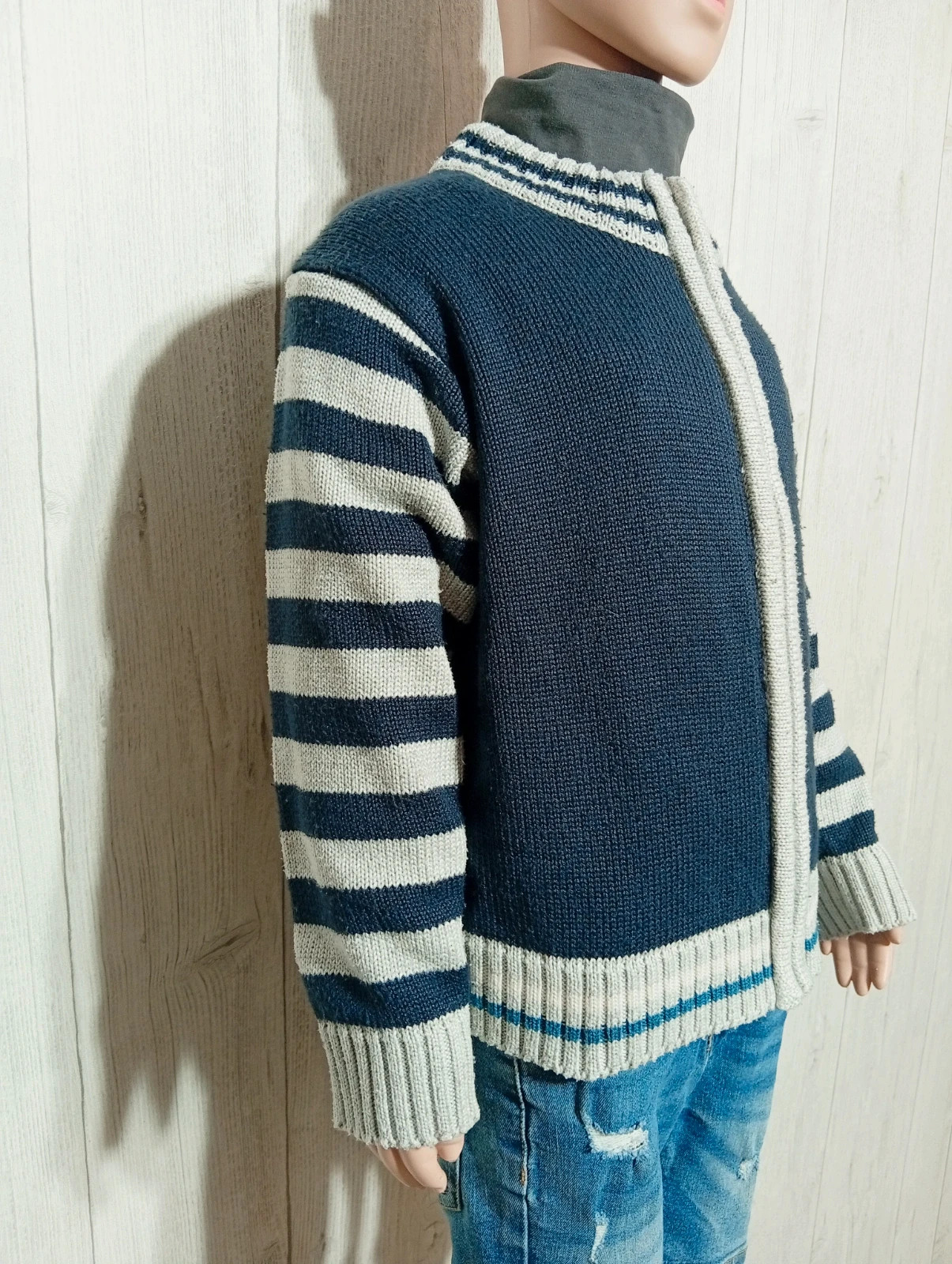 Gilet garçon - taille 5 ans - RP - couleur marine et gris – RP – taille 5 ans / 110 cm 4