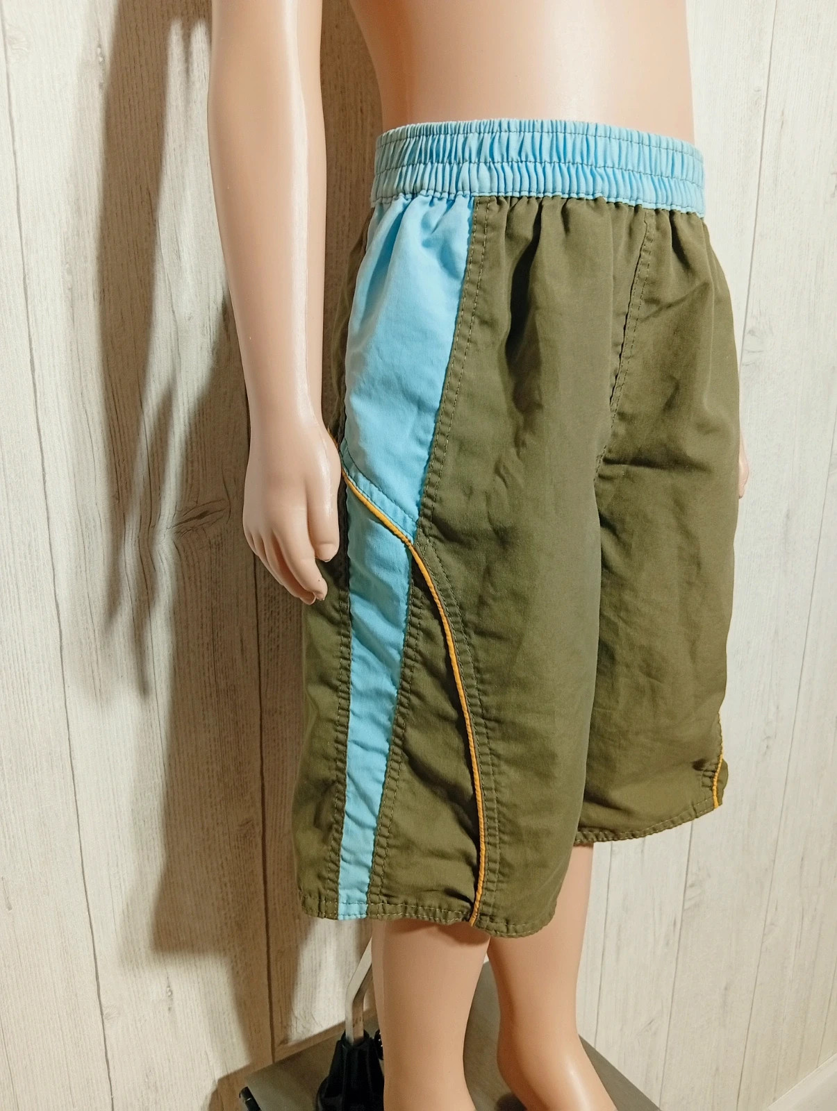 Short de bain-taille 5 ans-boarder-couleie kaki et turquoise – boarder – taille 5 ans / 110 cm 4