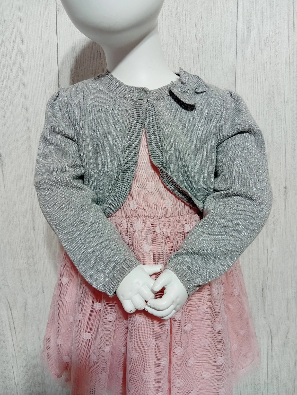 Robe fille - taille 18 mois - couleur rose et gris – taille 12-18 mois / 80 cm 2