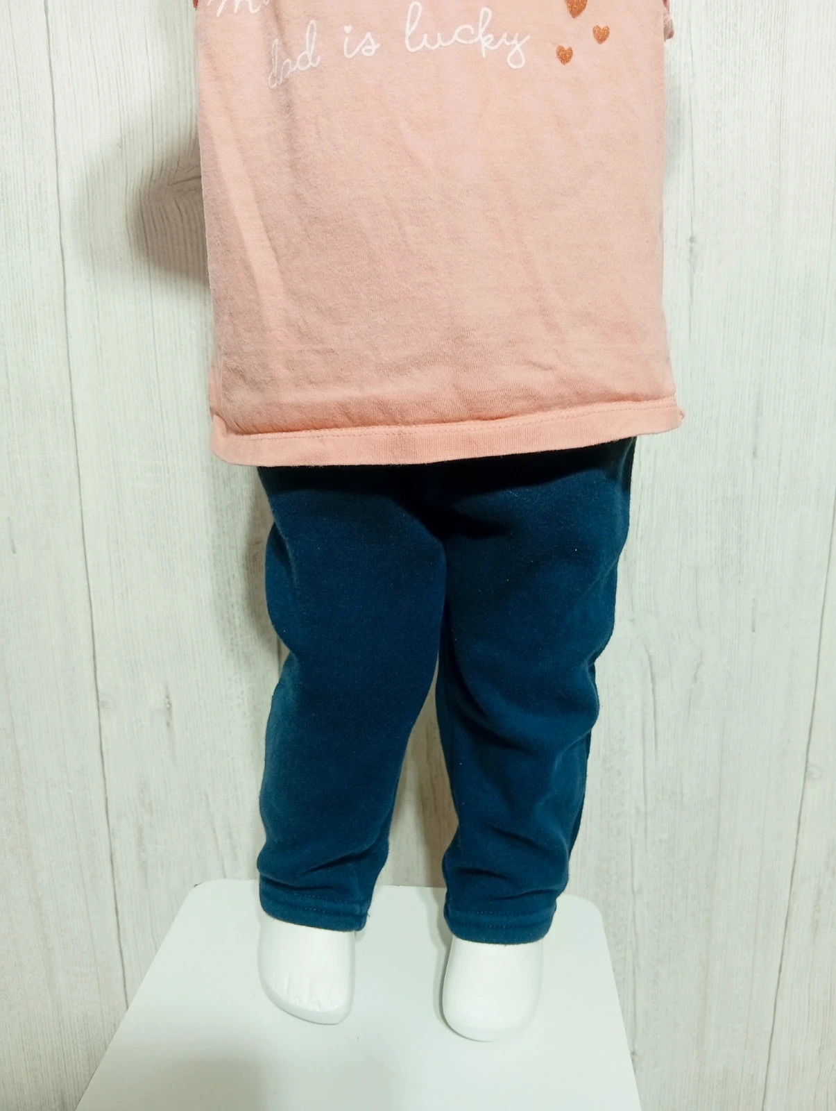 Ensemble 2 pieces fille - taille 18 mois (77/82 cm) - Kiabi - couleur marine et rose – Kiabi – taille 12-18 mois / 80 cm 3