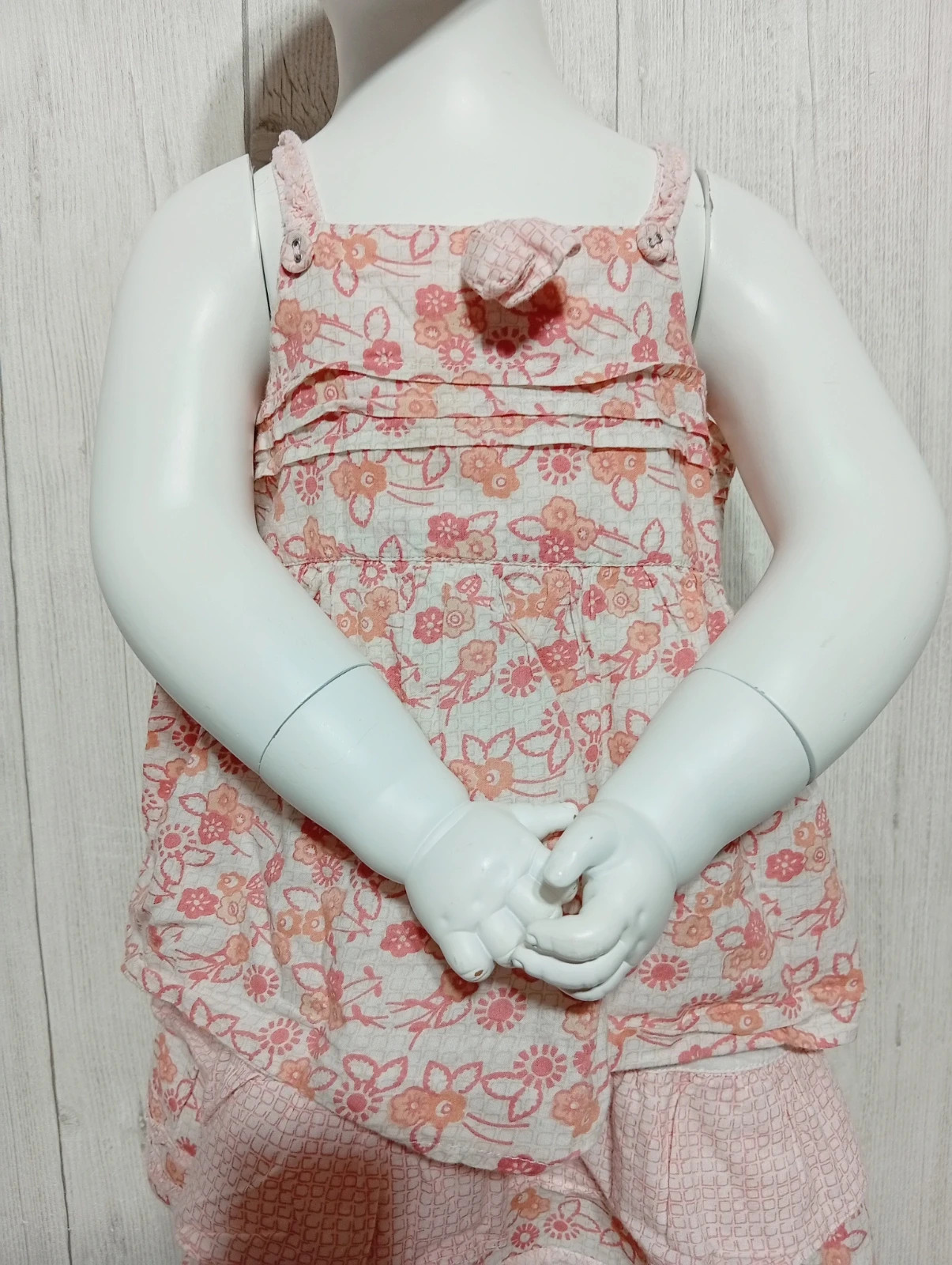 Robe imprimé a motif floral - taille 18 mois - influx - couleur blanc et rose – Influx – taille 12-18 mois / 80 cm 2