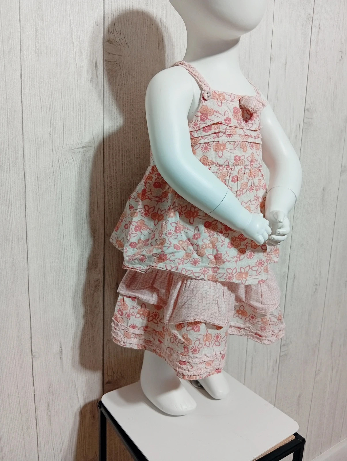 Robe imprimé a motif floral - taille 18 mois - influx - couleur blanc et rose – Influx – taille 12-18 mois / 80 cm 4