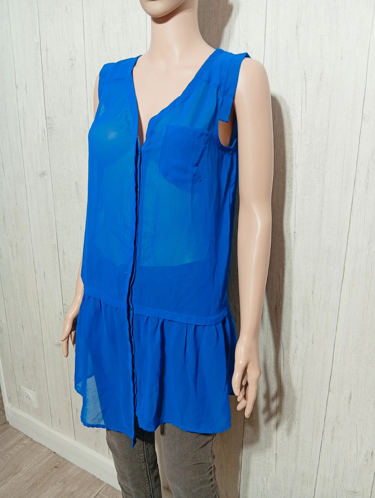 Blouse femme - taille S/36 -by Kookaï - couleur bleu – KOOKAÏ – taille S / 36 / 8 5