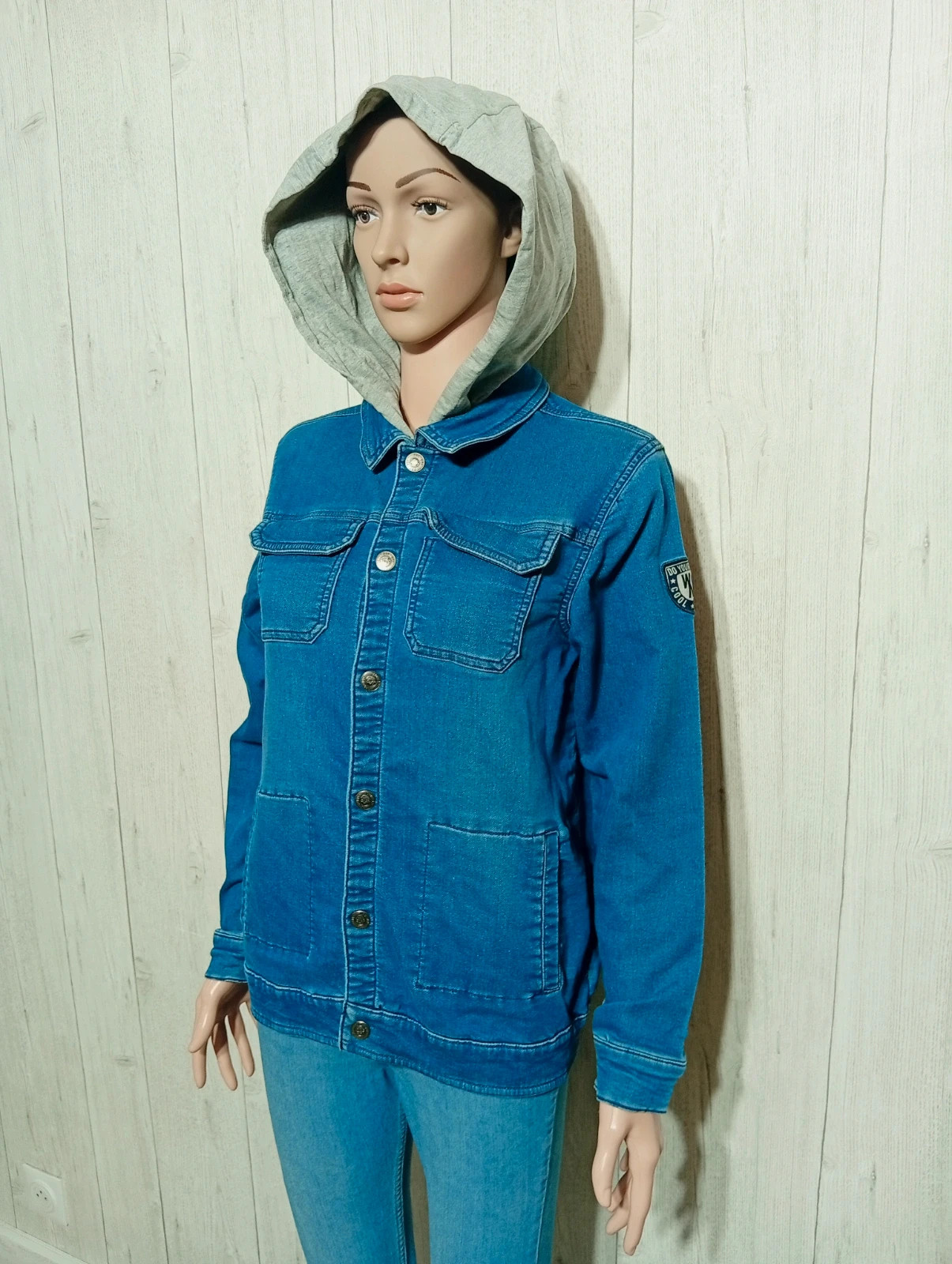 Veste en jeans a capuche fille - taille 14 ans - orchestra + couleur bleu gris – Orchestra – taille 14 ans / 164 cm 5