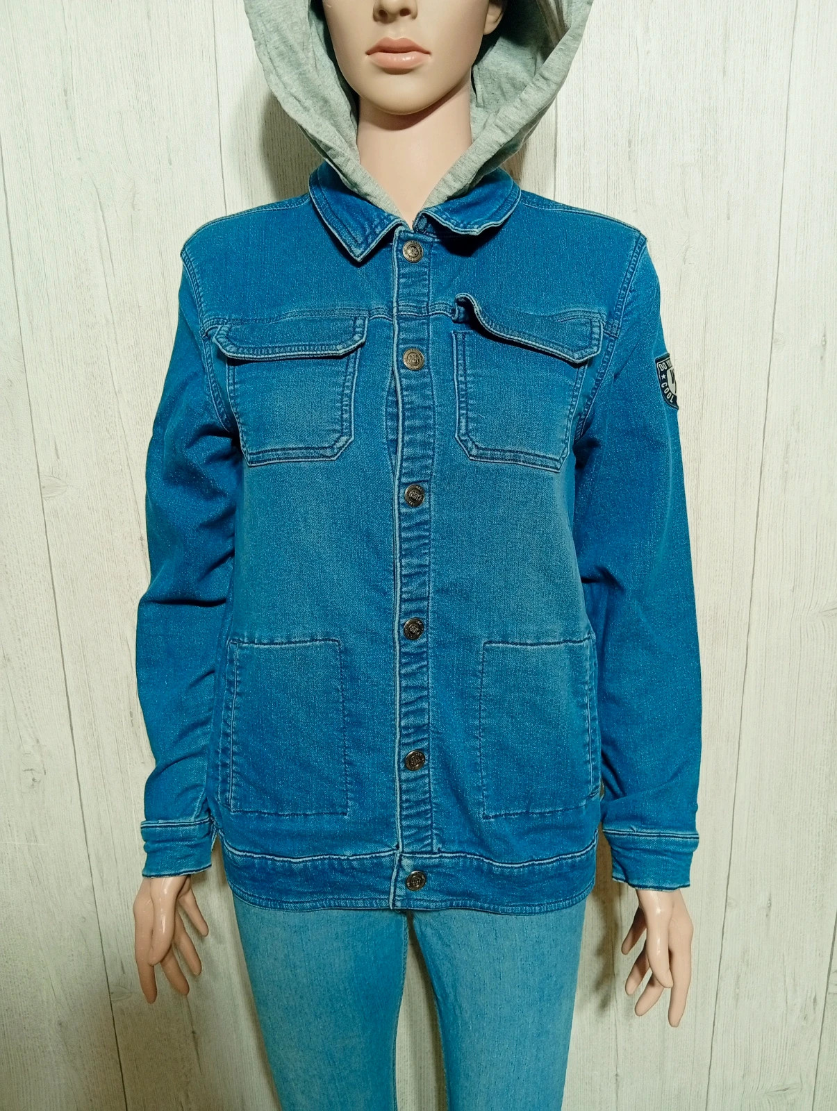 Veste en jeans a capuche fille - taille 14 ans - orchestra + couleur bleu gris – Orchestra – taille 14 ans / 164 cm 3
