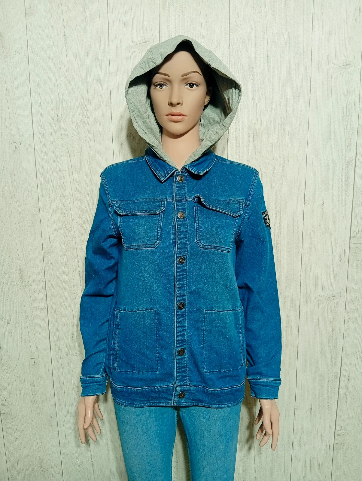 Veste en jeans a capuche fille - taille 14 ans - orchestra + couleur bleu gris