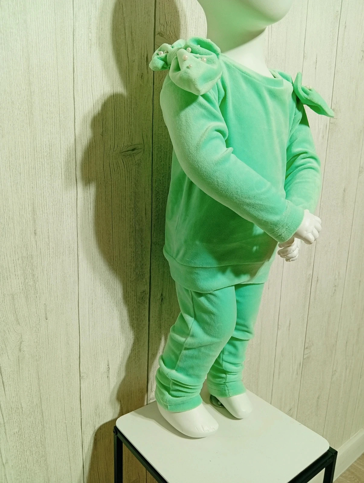 Ensemble 2 pieces polaire fille - taille 18 mois (81 cm) - couleur menthe – taille 12-18 mois / 80 cm 4