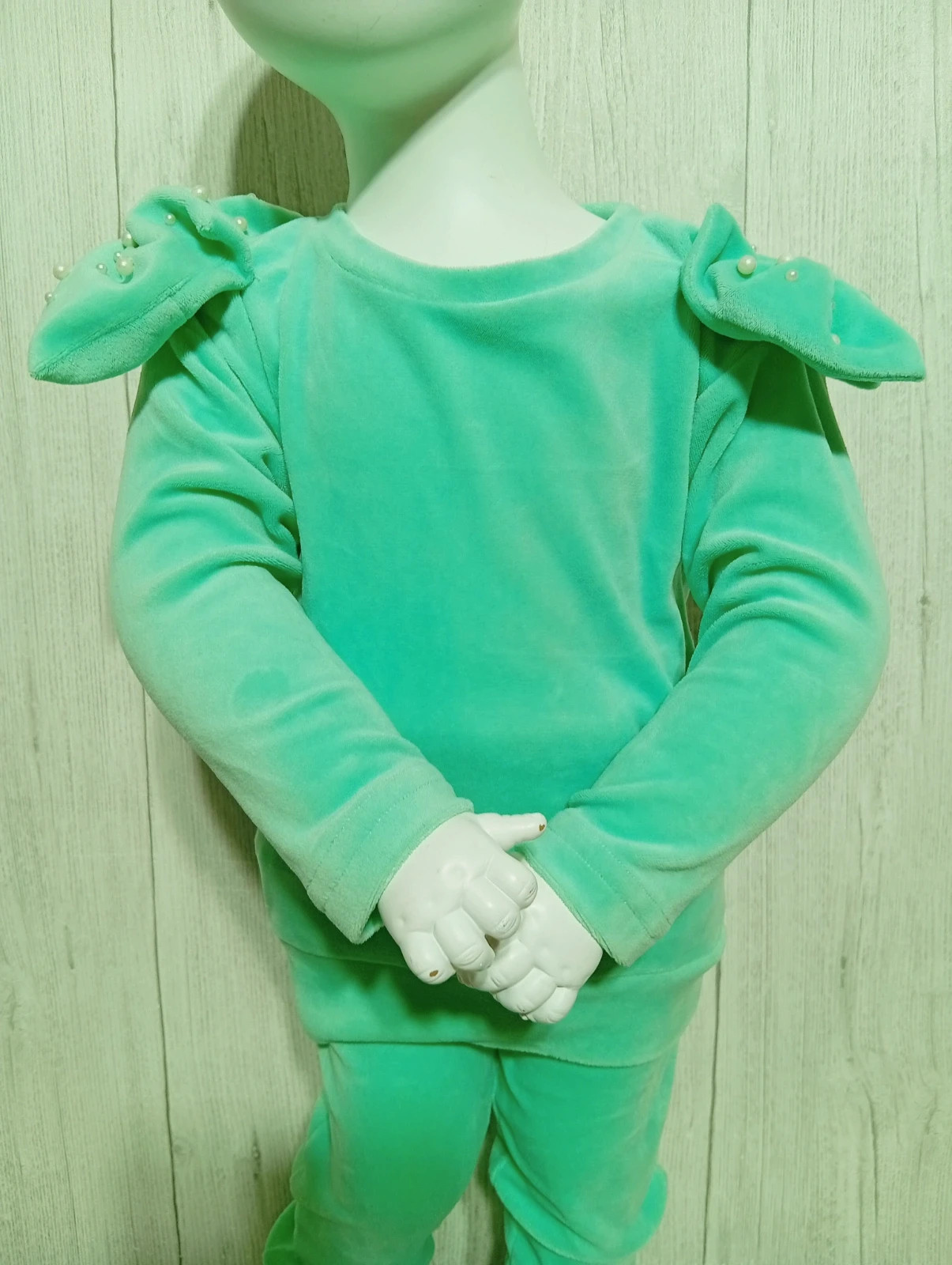 Ensemble 2 pieces polaire fille - taille 18 mois (81 cm) - couleur menthe – taille 12-18 mois / 80 cm 2