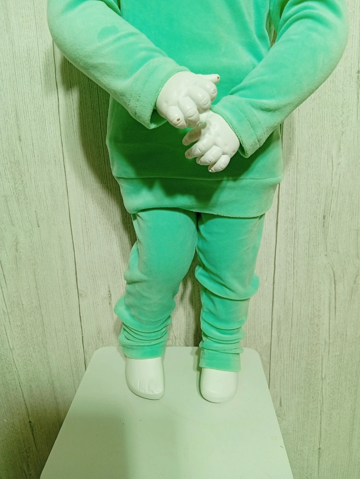 Ensemble 2 pieces polaire fille - taille 18 mois (81 cm) - couleur menthe – taille 12-18 mois / 80 cm 3