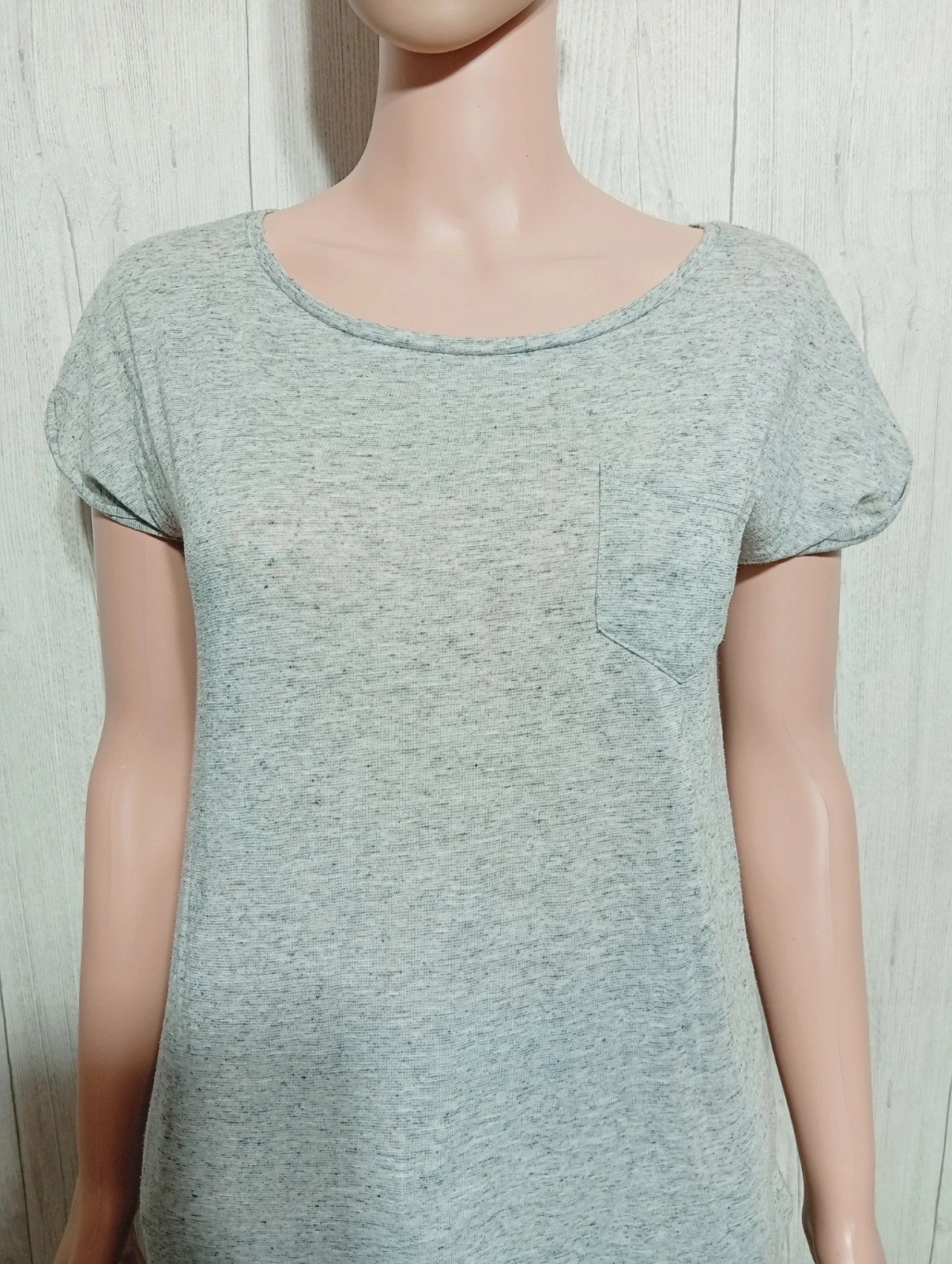 T-shirt unis manches courtes femme - taille S/36 - pimkie - couleur gris – Pimkie – taille S / 36 / 8 2
