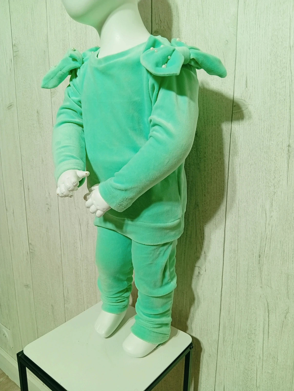 Ensemble 2 pieces polaire fille - taille 18 mois (81 cm) - couleur menthe – taille 12-18 mois / 80 cm 5