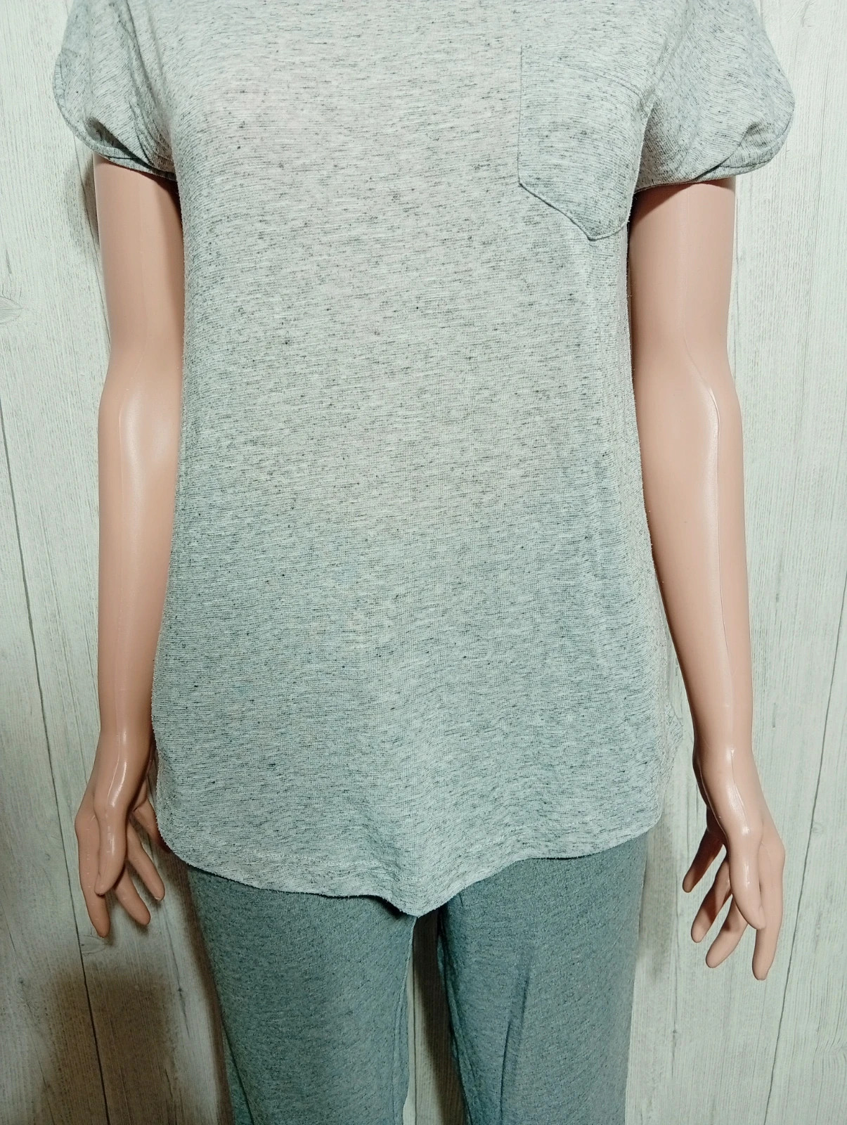 T-shirt unis manches courtes femme - taille S/36 - pimkie - couleur gris – Pimkie – taille S / 36 / 8 3