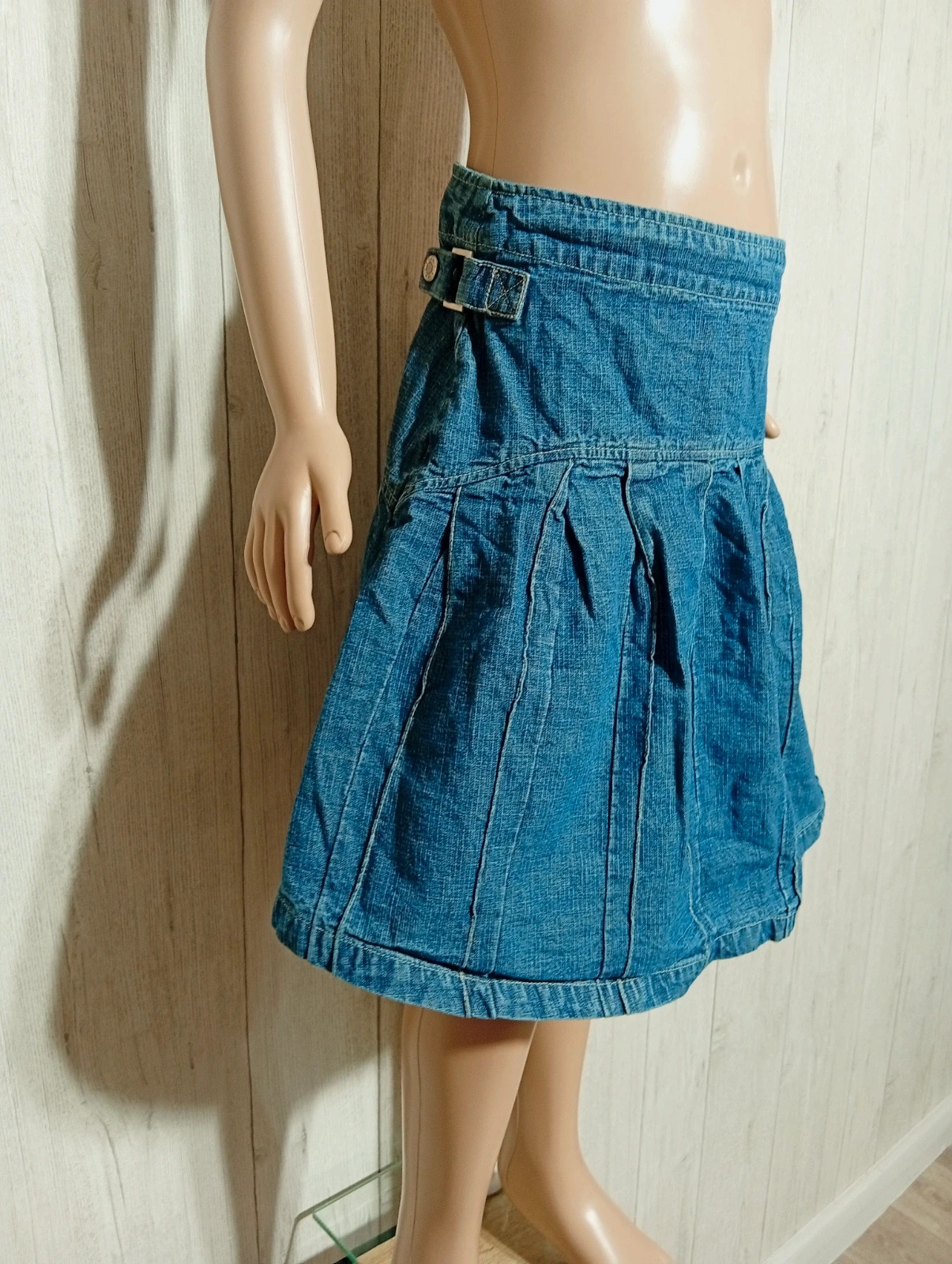 Jupe en jeans fille - taille 14 ans (156 cm) - okaidi - couleur marine – Okaïdi – taille 14 ans / 164 cm 4