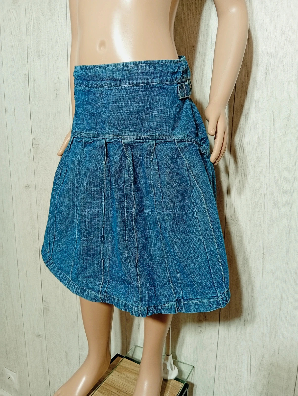 Jupe en jeans fille - taille 14 ans (156 cm) - okaidi - couleur marine – Okaïdi – taille 14 ans / 164 cm 5