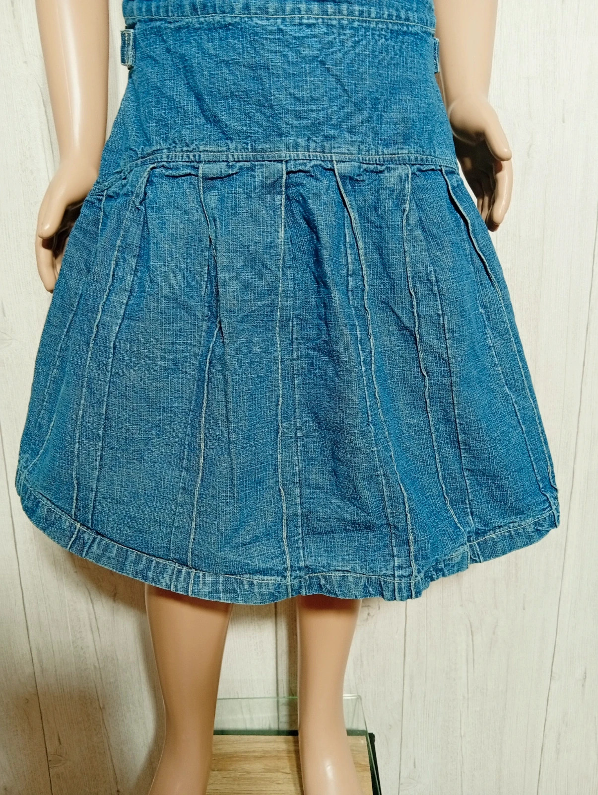 Jupe en jeans fille - taille 14 ans (156 cm) - okaidi - couleur marine – Okaïdi – taille 14 ans / 164 cm 3