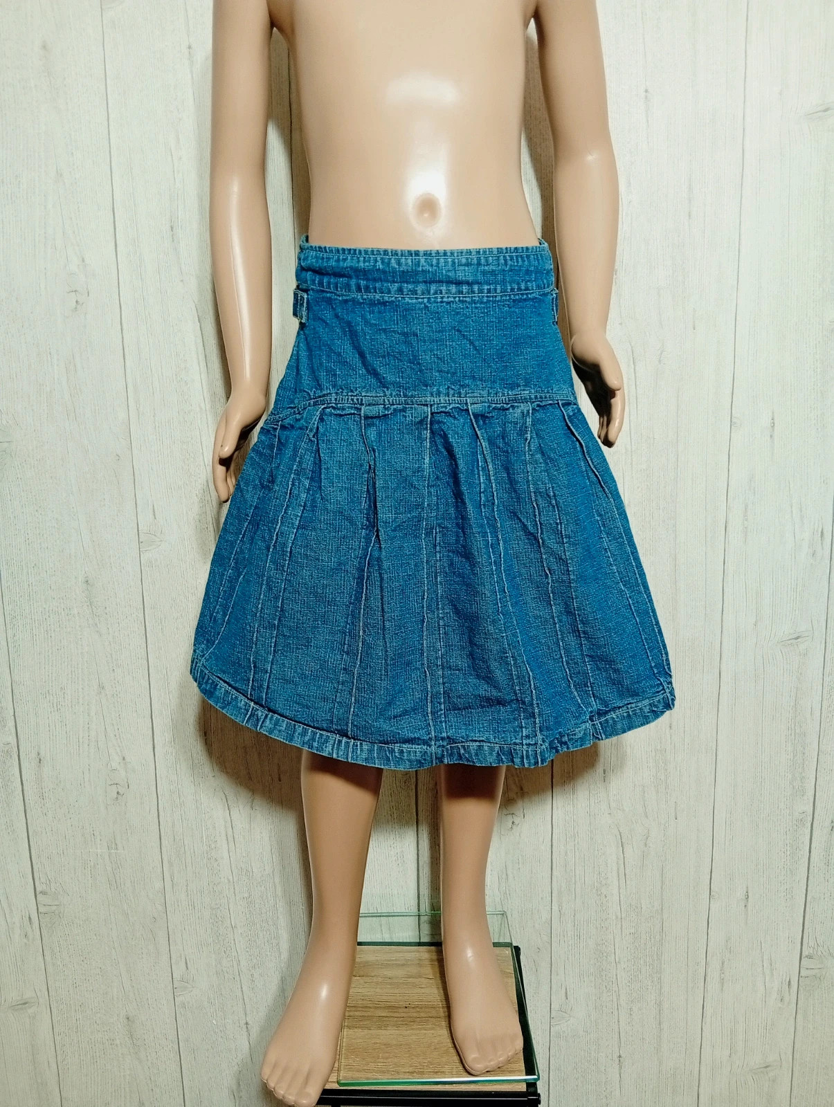 Jupe en jeans fille - taille 14 ans (156 cm) - okaidi - couleur marine