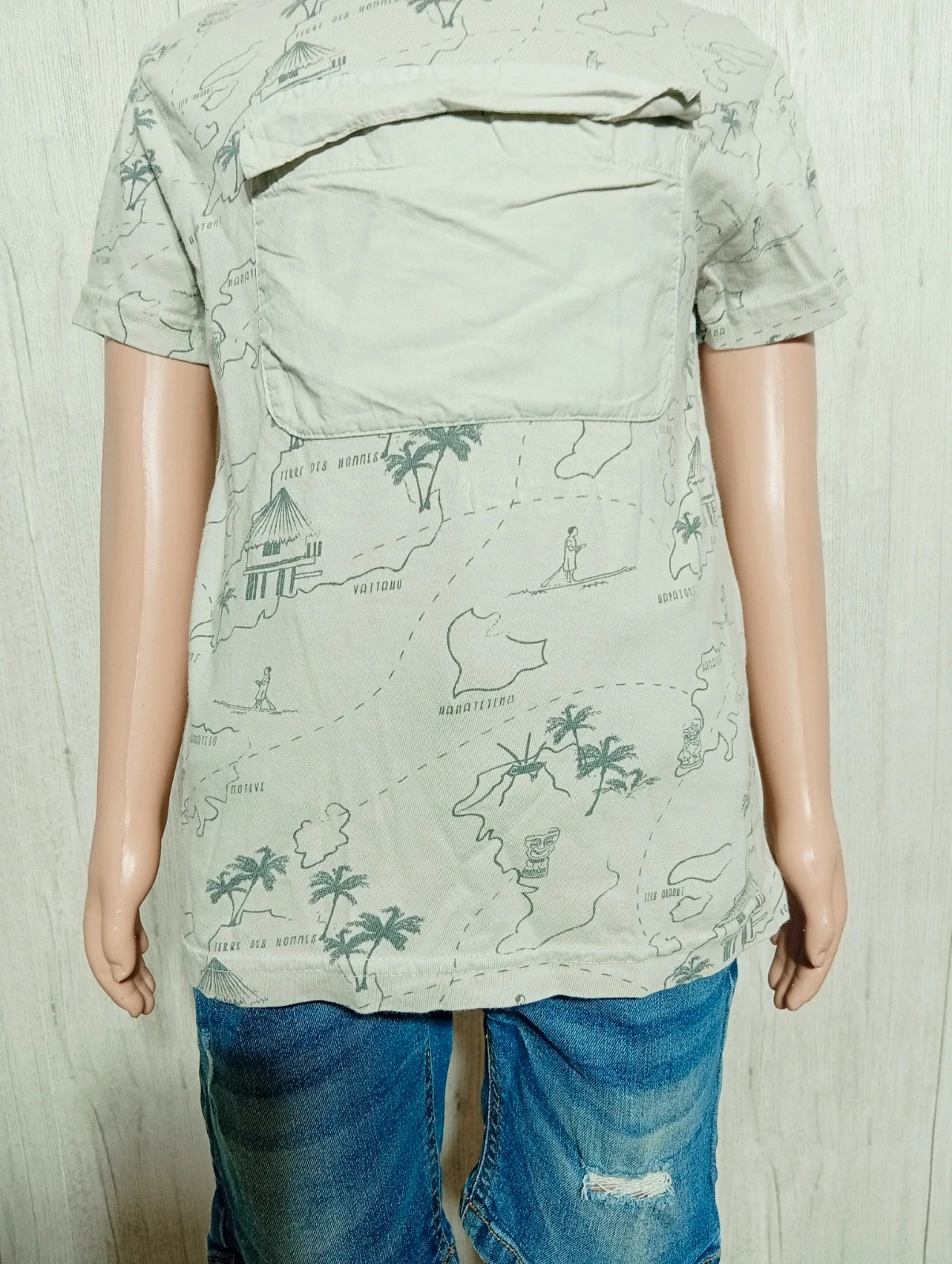 T-shirt imprimé manche courte - taille 5 ans (108/113 cm) - Kiabi - couleur gris – Kiabi – taille 5 ans / 110 cm 3