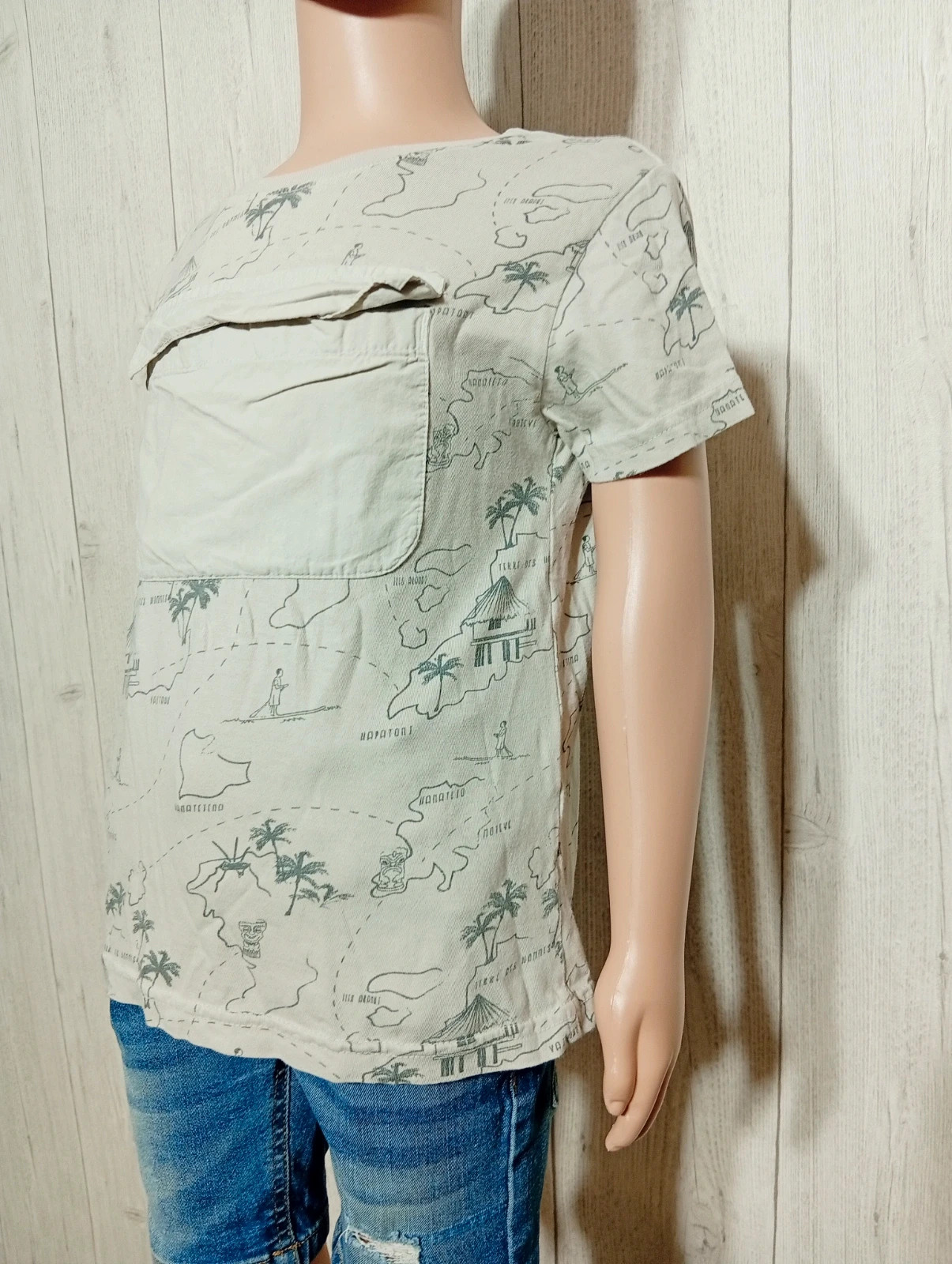 T-shirt imprimé manche courte - taille 5 ans (108/113 cm) - Kiabi - couleur gris – Kiabi – taille 5 ans / 110 cm 5