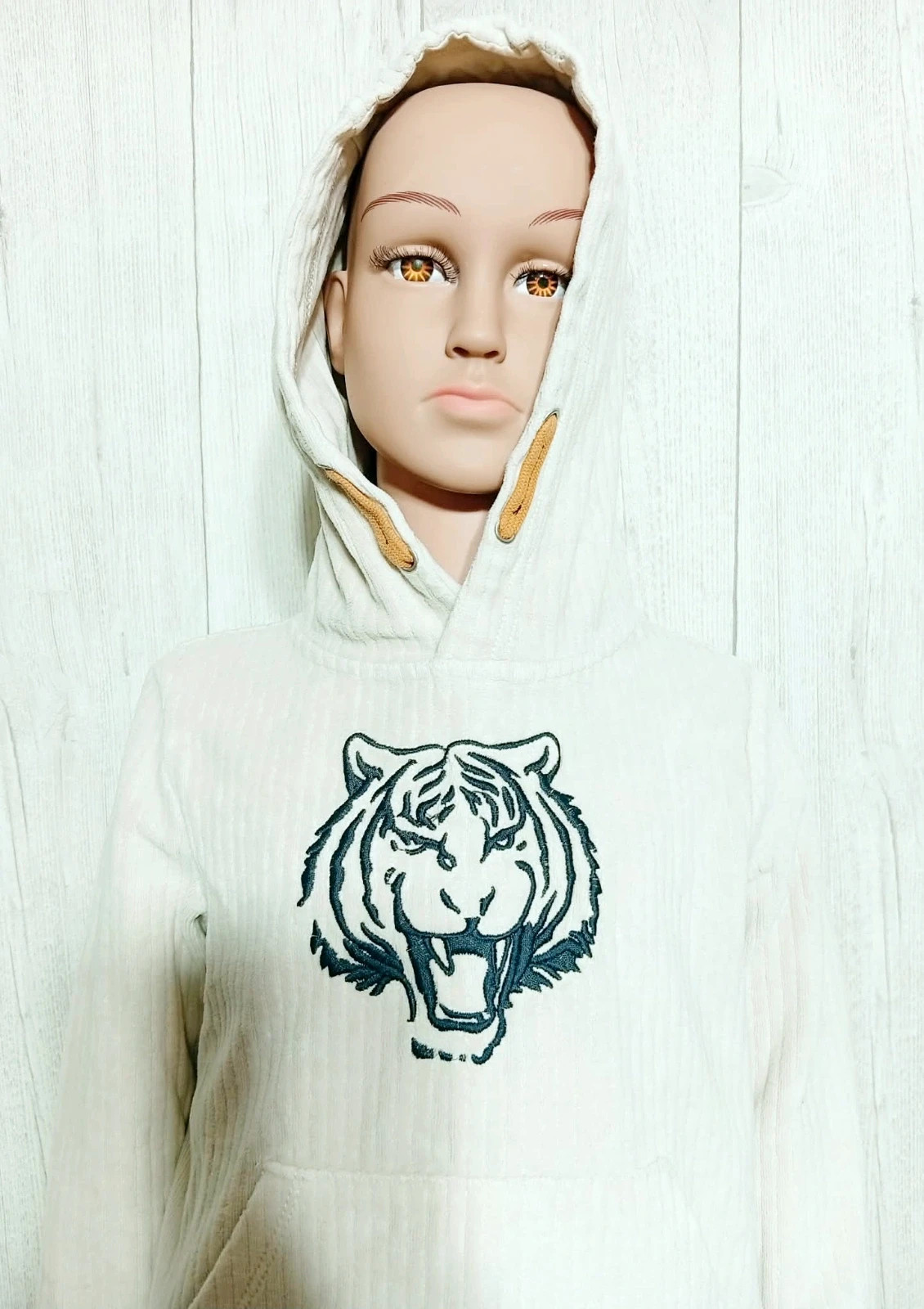 Pull imprime à capuche garcon - Taille 5 ans (110 cm) - orchestra- couleur creme et noir – Orchestra – taille 5 ans / 110 cm 2