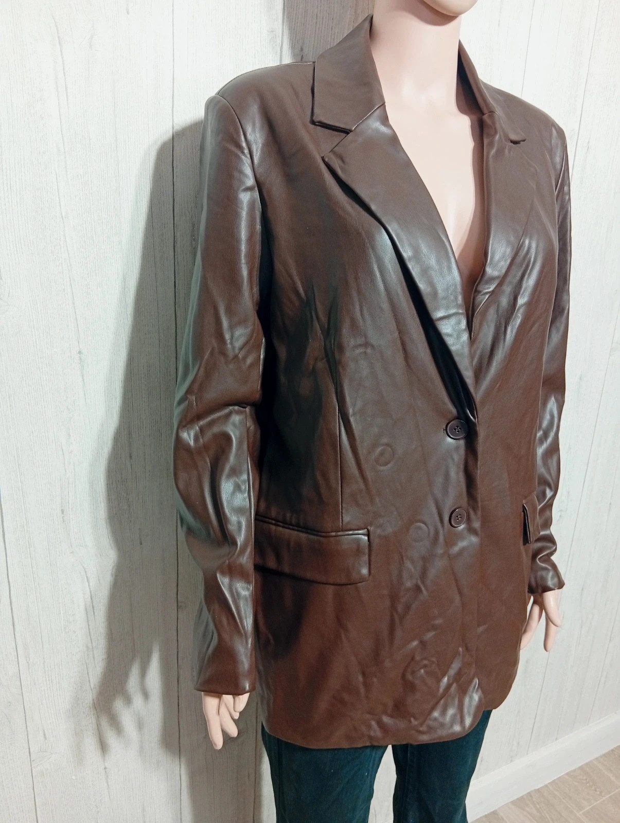 Blazer femme - taille L/40-Amisu-couleur marron – Amisu – taille L / 40 / 12 4