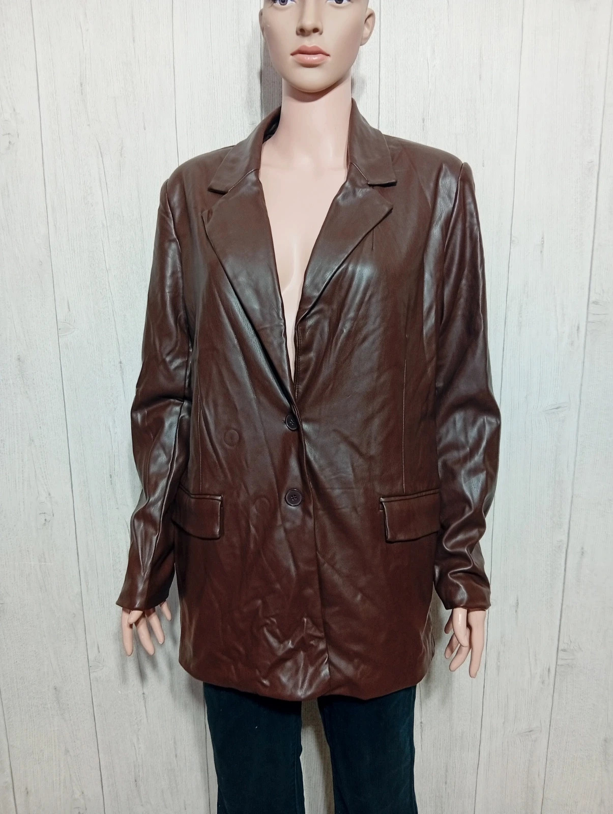 Blazer femme - taille L/40-Amisu-couleur marron