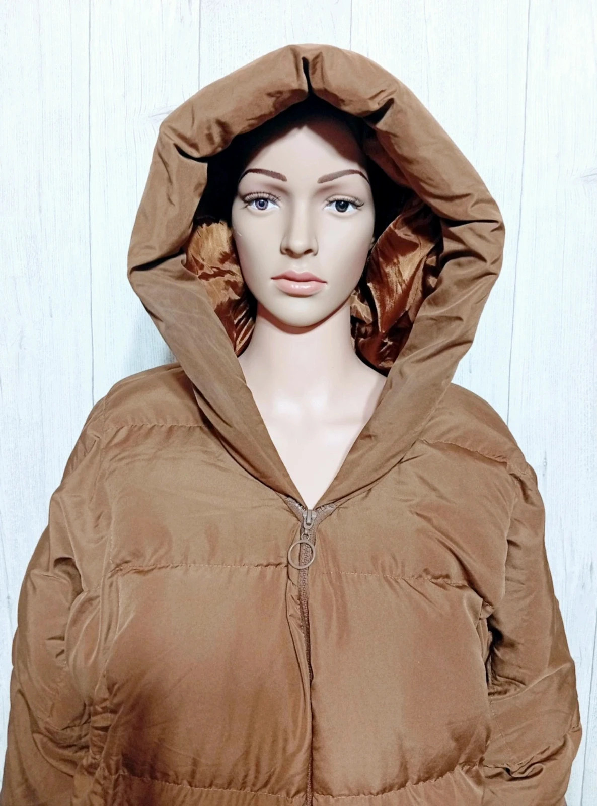 Doudoune femme d'hiver - taille L/XL (40/42) - couleur marron – taille XL / 42 / 14 2
