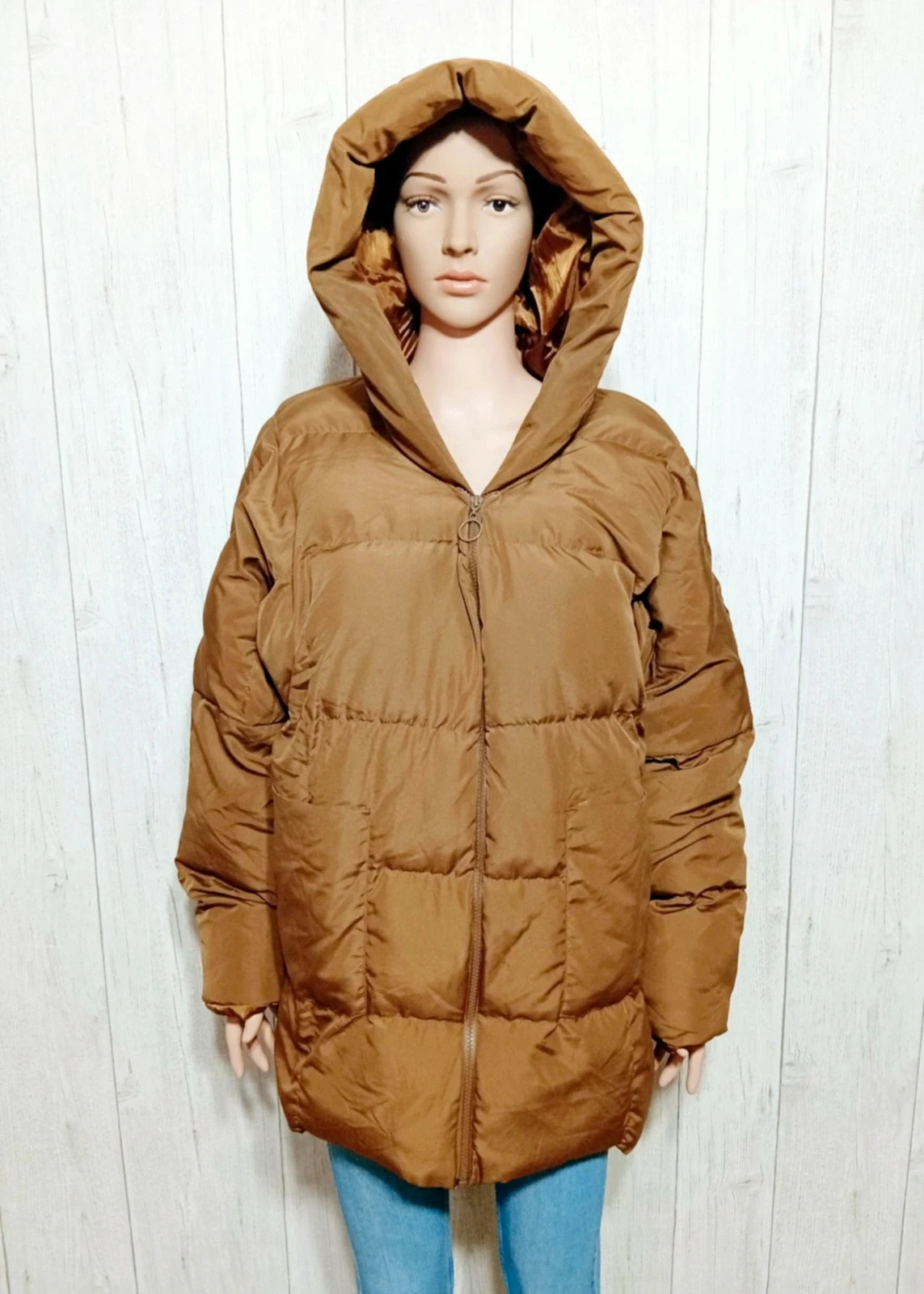 Doudoune femme d'hiver - taille L/XL (40/42) - couleur marron – taille XL / 42 / 14