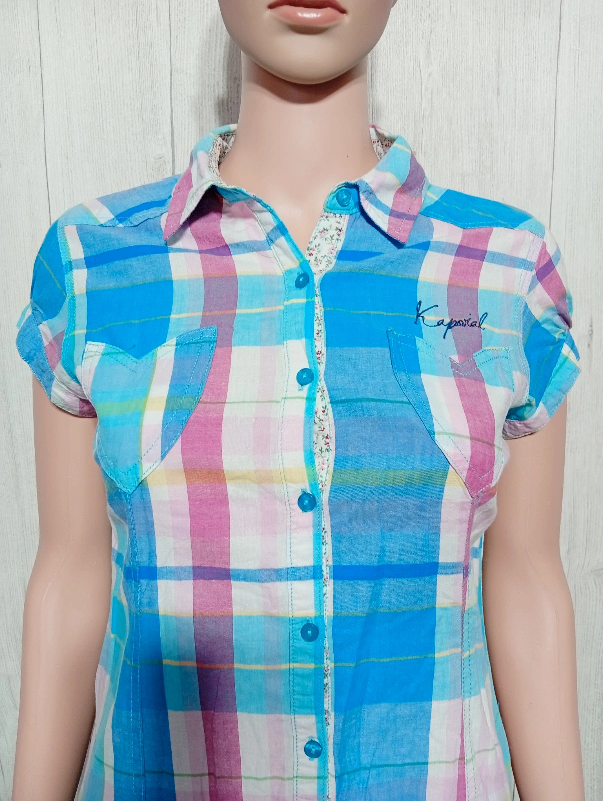 Chemise a manches courte fille - taille 14 ans/XS - kaporal - couleur multicolore – Kaporal – taille 14 ans / 164 cm 2