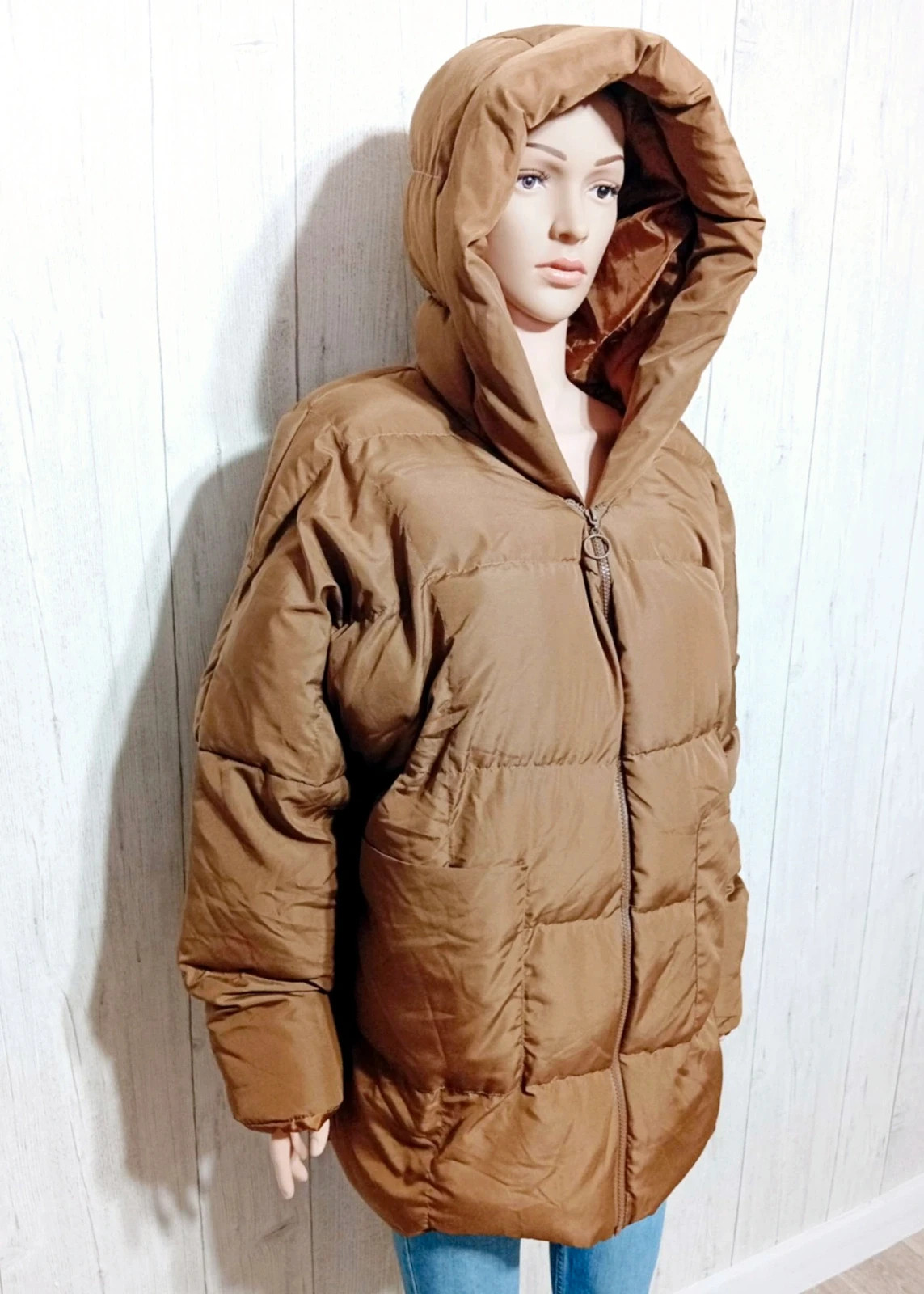 Doudoune femme d'hiver - taille L/XL (40/42) - couleur marron – taille XL / 42 / 14 4
