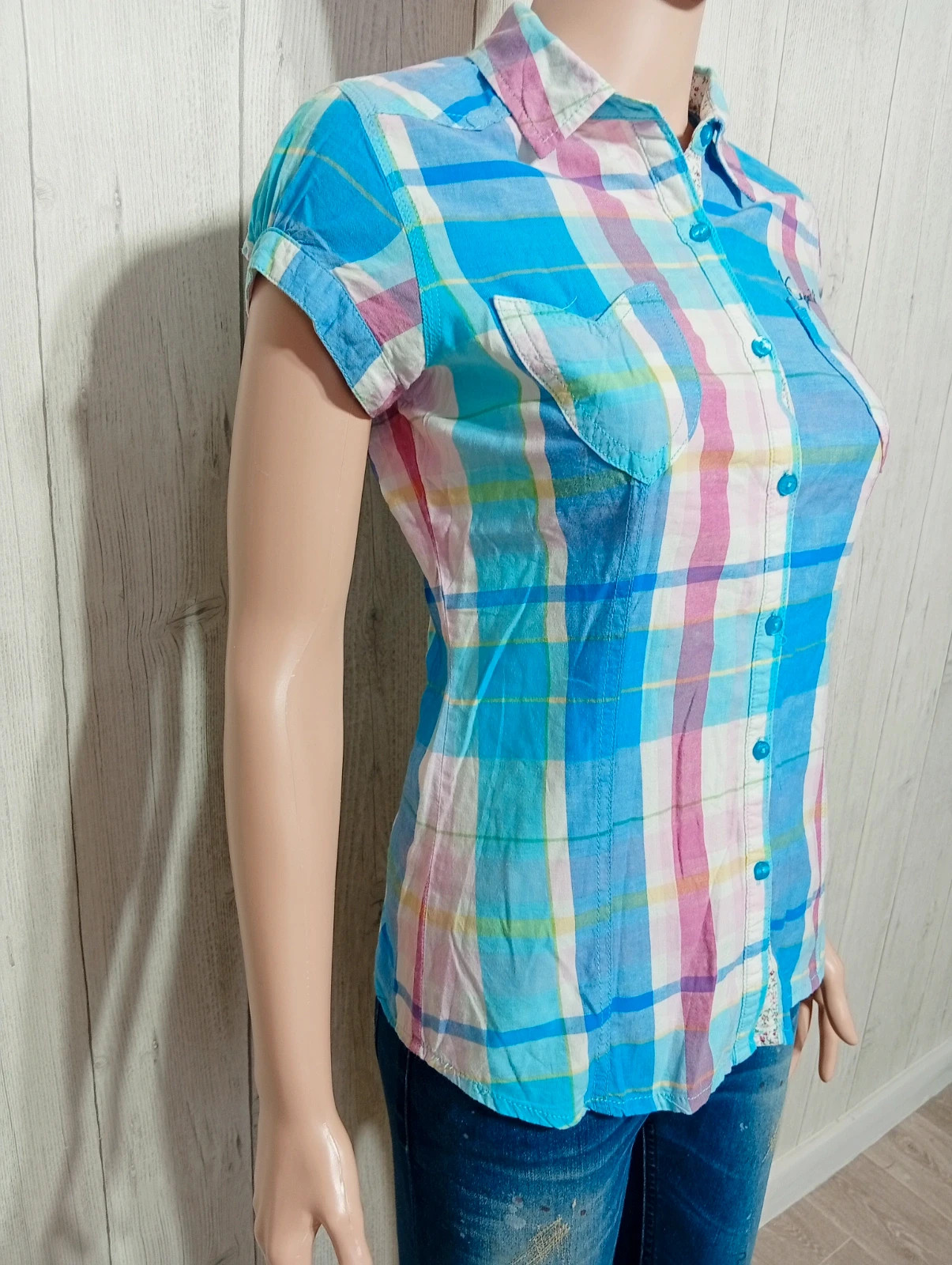 Chemise a manches courte fille - taille 14 ans/XS - kaporal - couleur multicolore – Kaporal – taille 14 ans / 164 cm 4