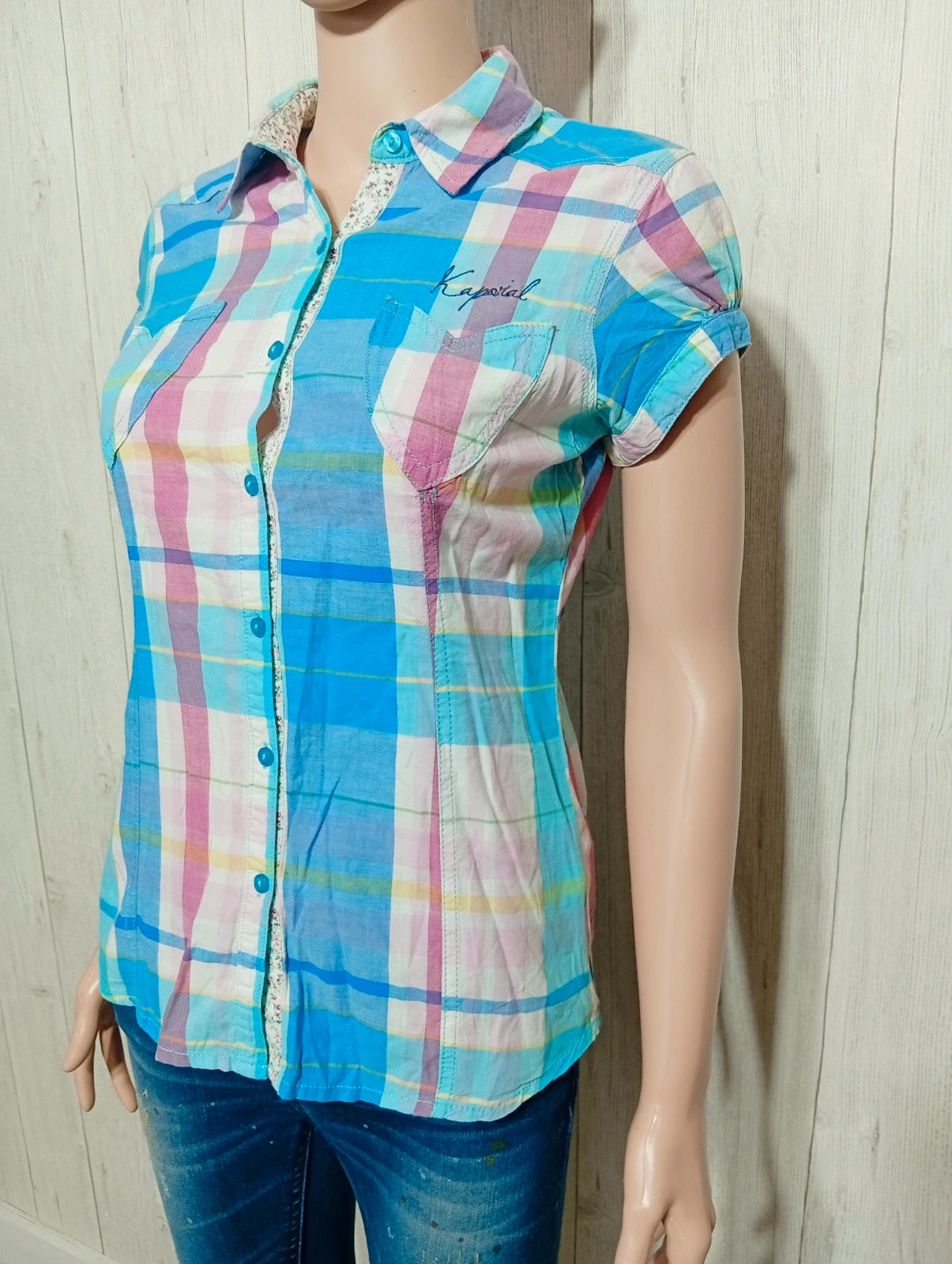 Chemise a manches courte fille - taille 14 ans/XS - kaporal - couleur multicolore – Kaporal – taille 14 ans / 164 cm 5
