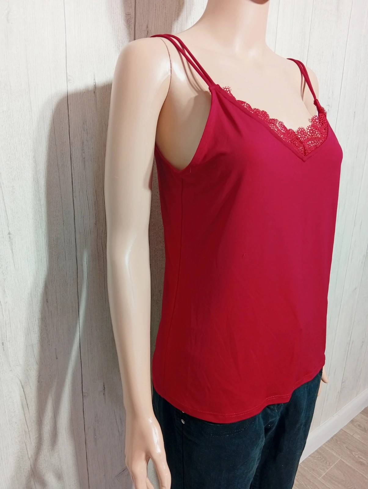 Débardeur femme-taille S/36- pimkie - couleur rouge – Pimkie – taille S / 36 / 8 4