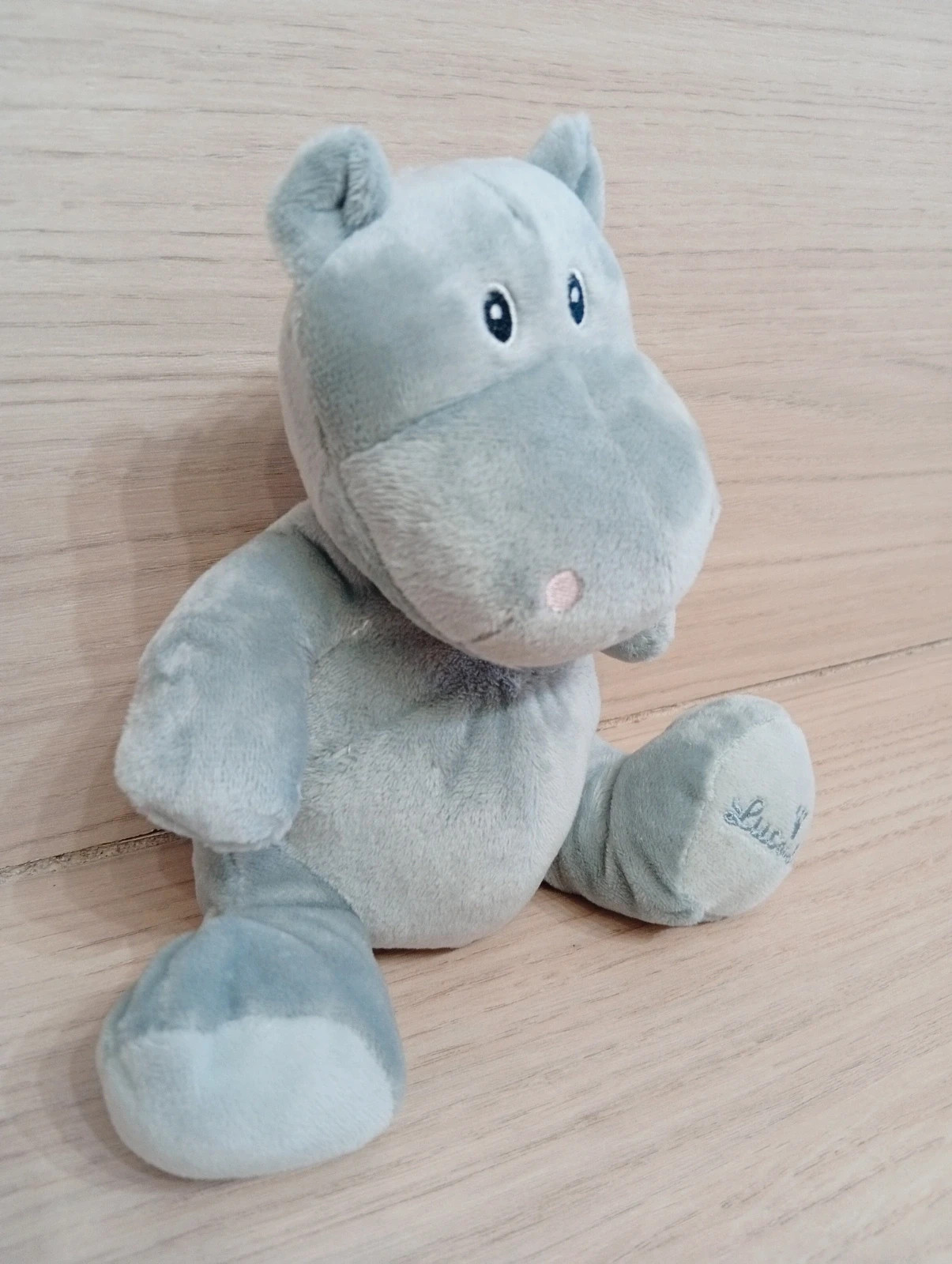 Peluches hypopotame enfant - taille hauteur 16 cm - luc et lea - couleur gris- neuf sans etiquette – Luc et Léa – taille Taille unique 3