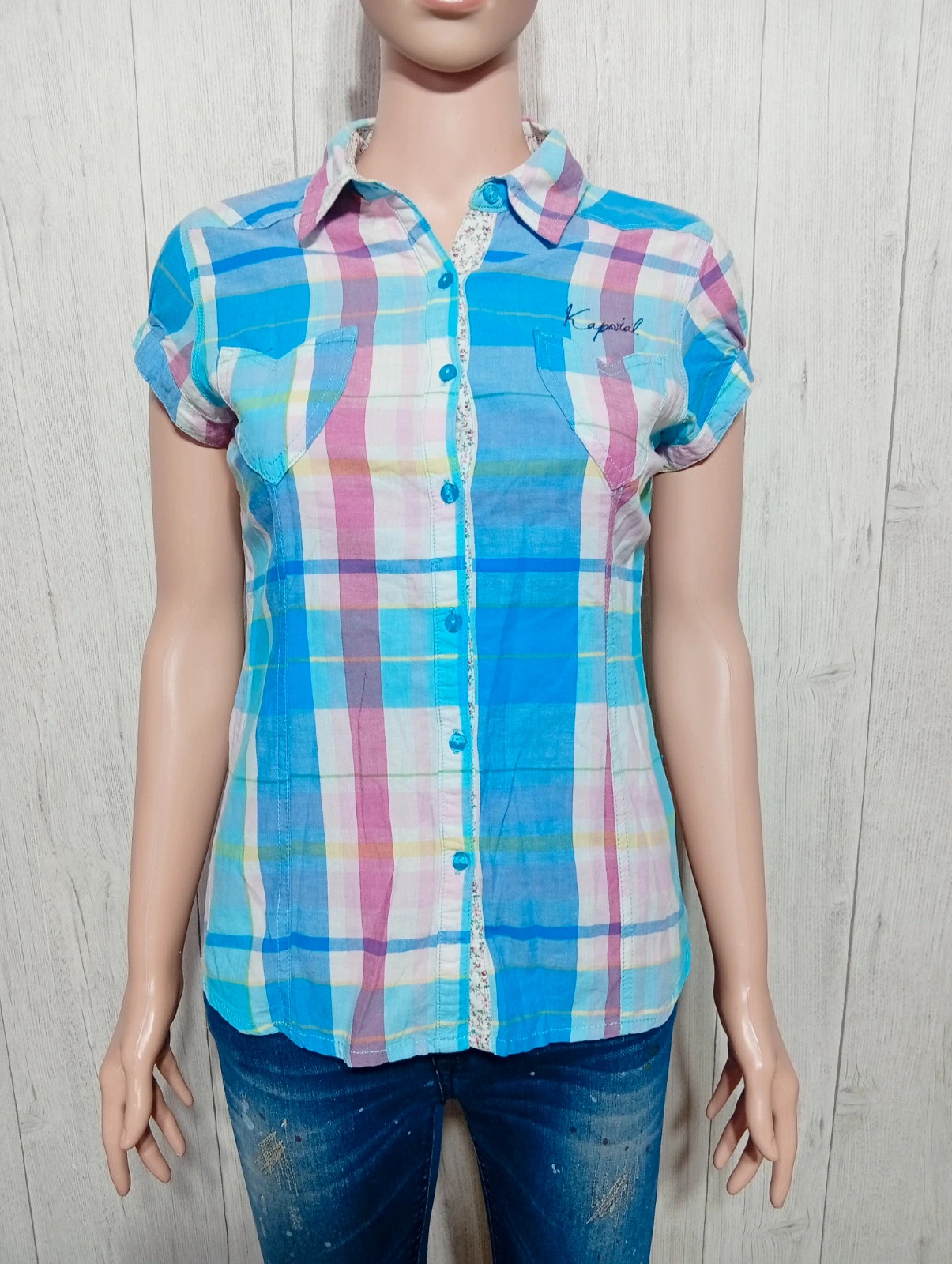 Chemise a manches courte fille - taille 14 ans/XS - kaporal - couleur multicolore