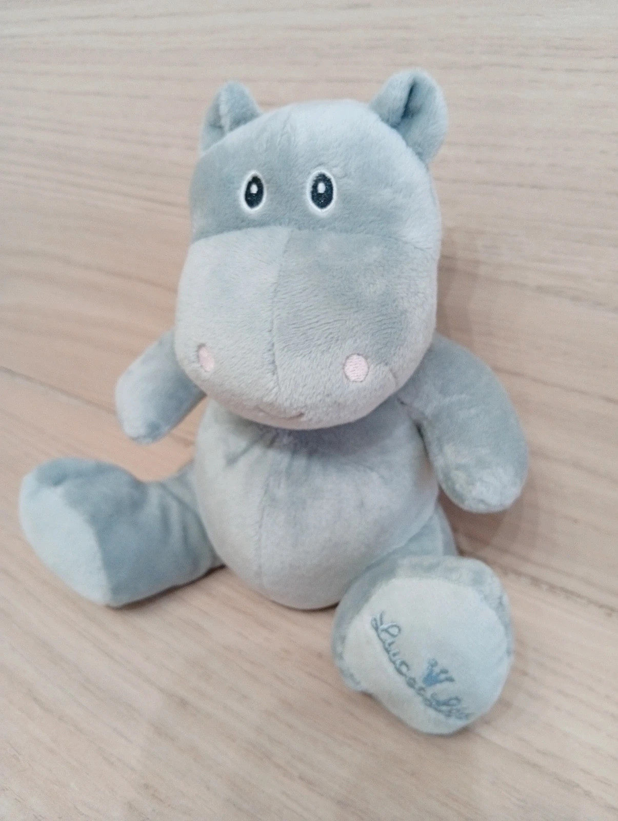 Peluches hypopotame enfant - taille hauteur 16 cm - luc et lea - couleur gris- neuf sans etiquette – Luc et Léa – taille Taille unique 2