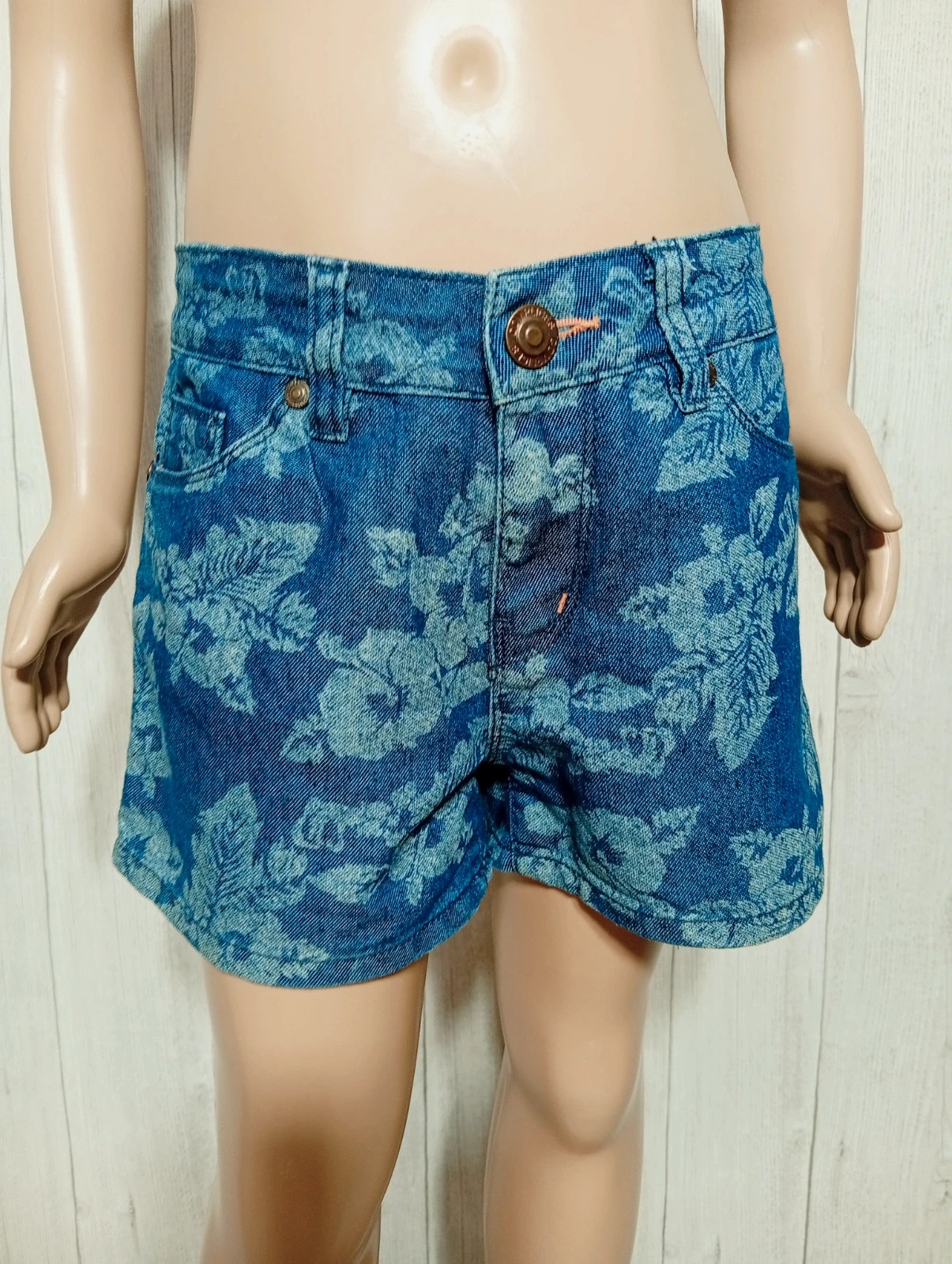 Short en jeans fille - taille 14 ans - complices - couleur marine et bleu