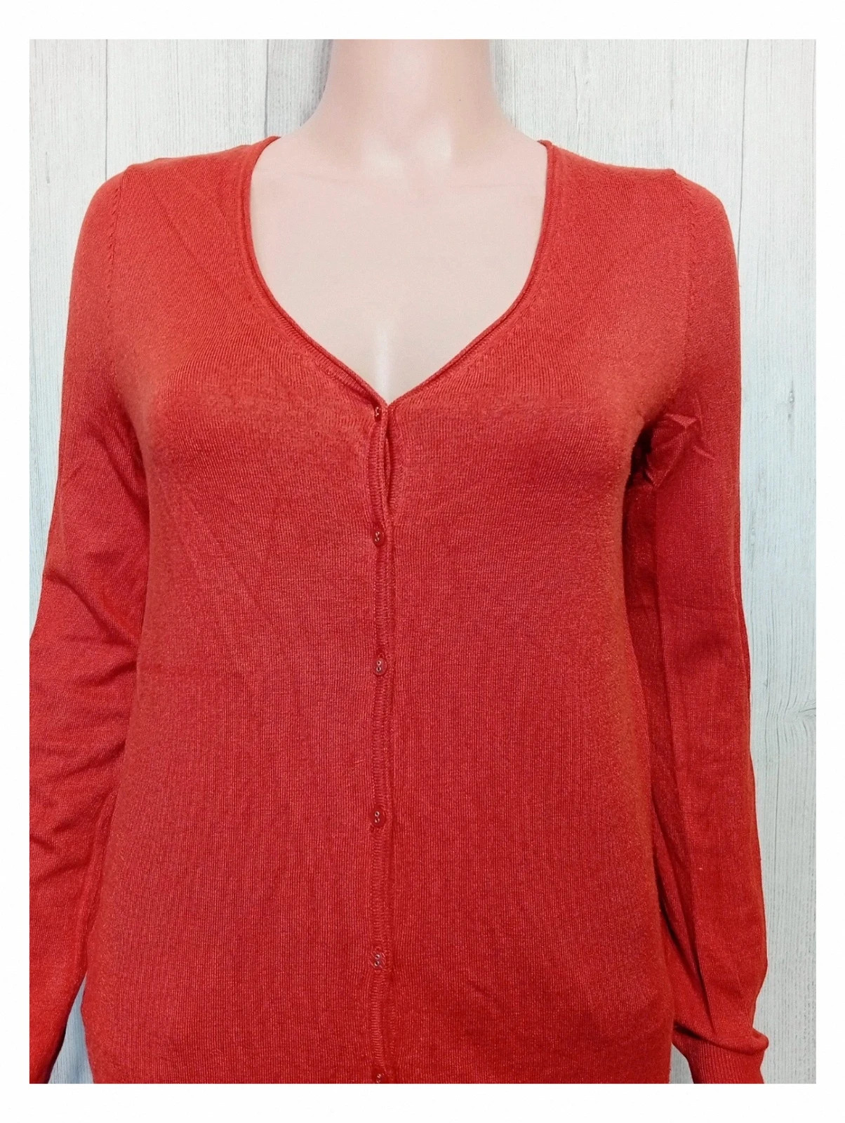 Cardigan Promod - taille M/38 - femme - couleur corail – Promod – taille M / 38 / 10 2