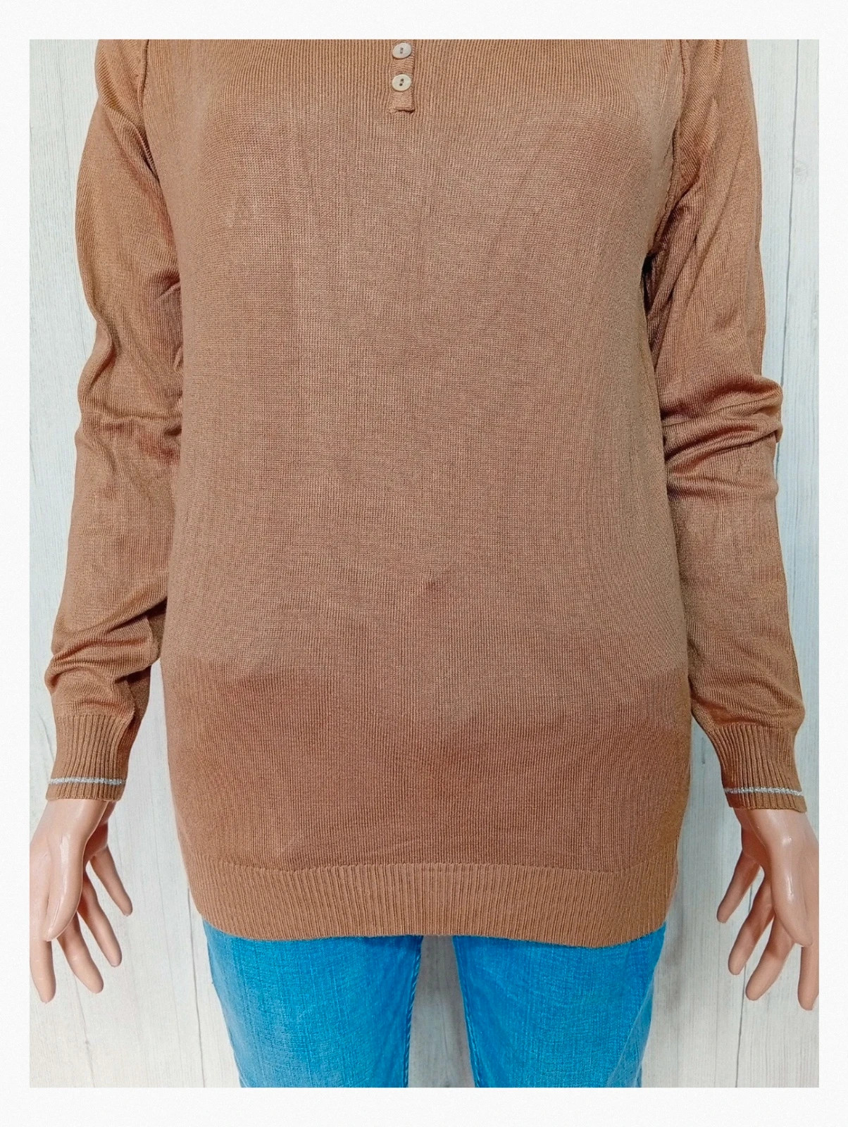 Pull marron - taille M/38 - femme - U essentiel – U Essentiel – taille M / 38 / 10 3