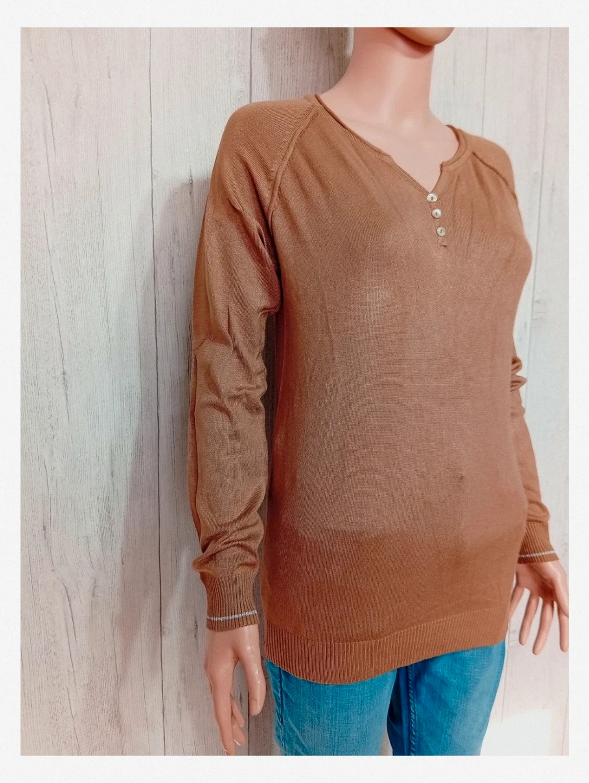 Pull marron - taille M/38 - femme - U essentiel – U Essentiel – taille M / 38 / 10 4