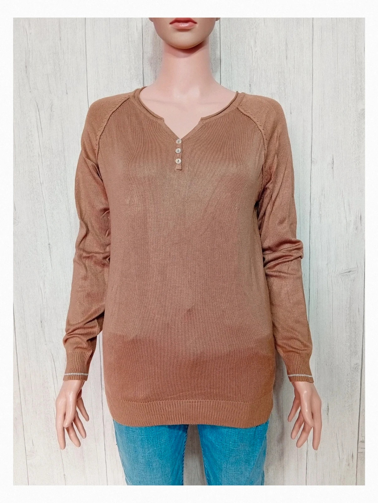 Pull marron - taille M/38 - femme - U essentiel