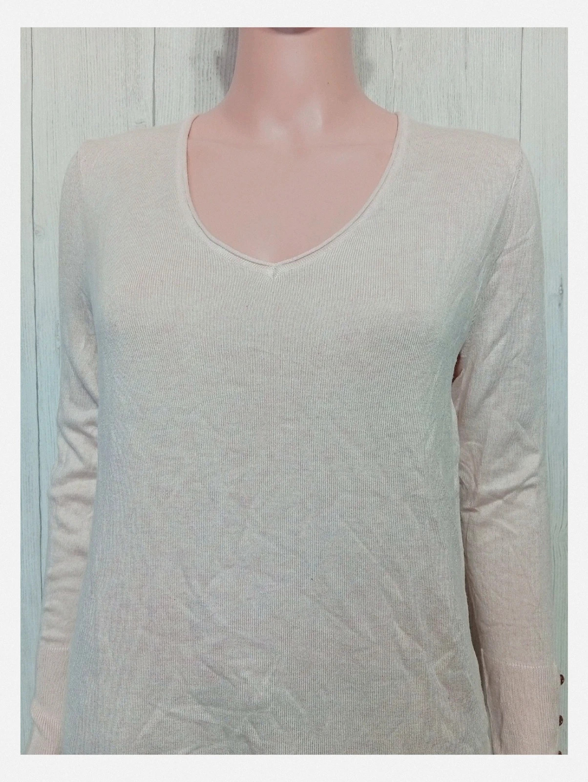 Pull grain de malice femme - couleur rose - taille M/38 - col V – Grain de Malice – taille M / 38 / 10 2