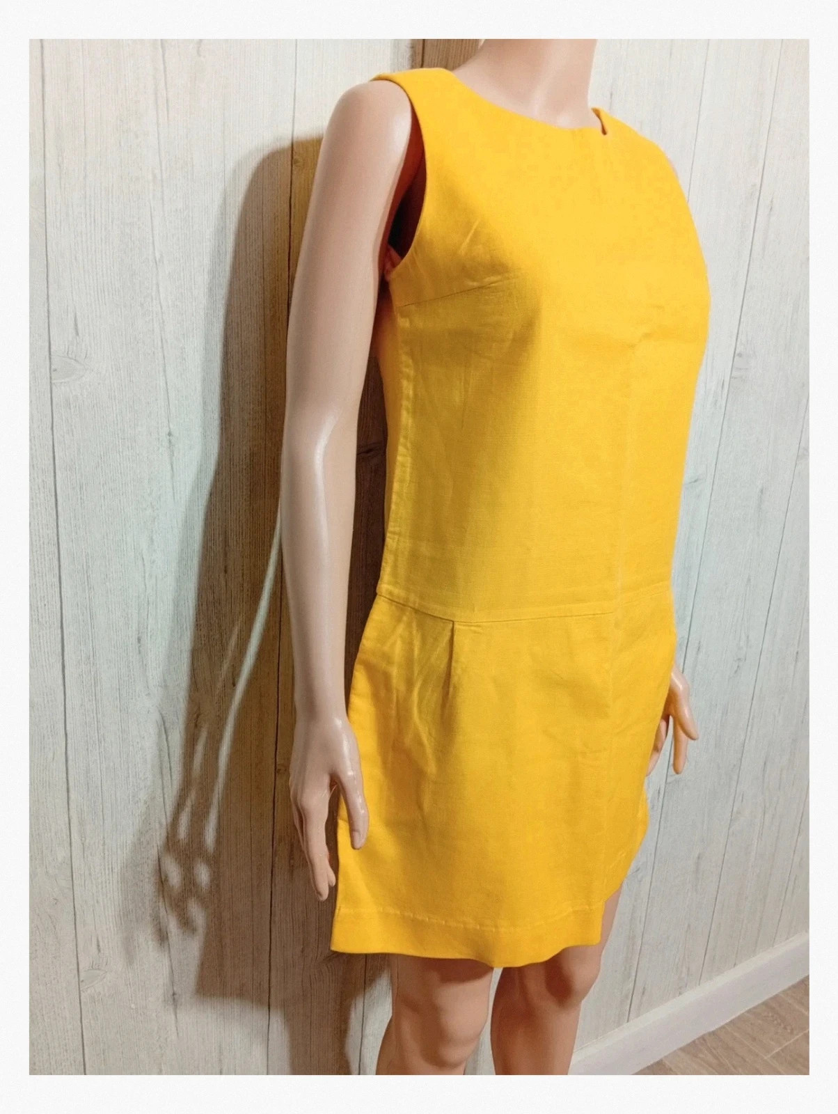 Robe oodji - taille M/38 - jaune - femme – oodji – taille M / 38 / 10 4
